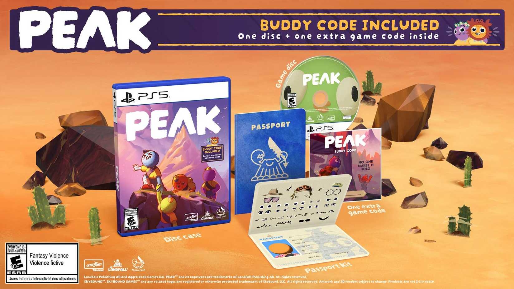 everything included with the physical ps5 version of peak.