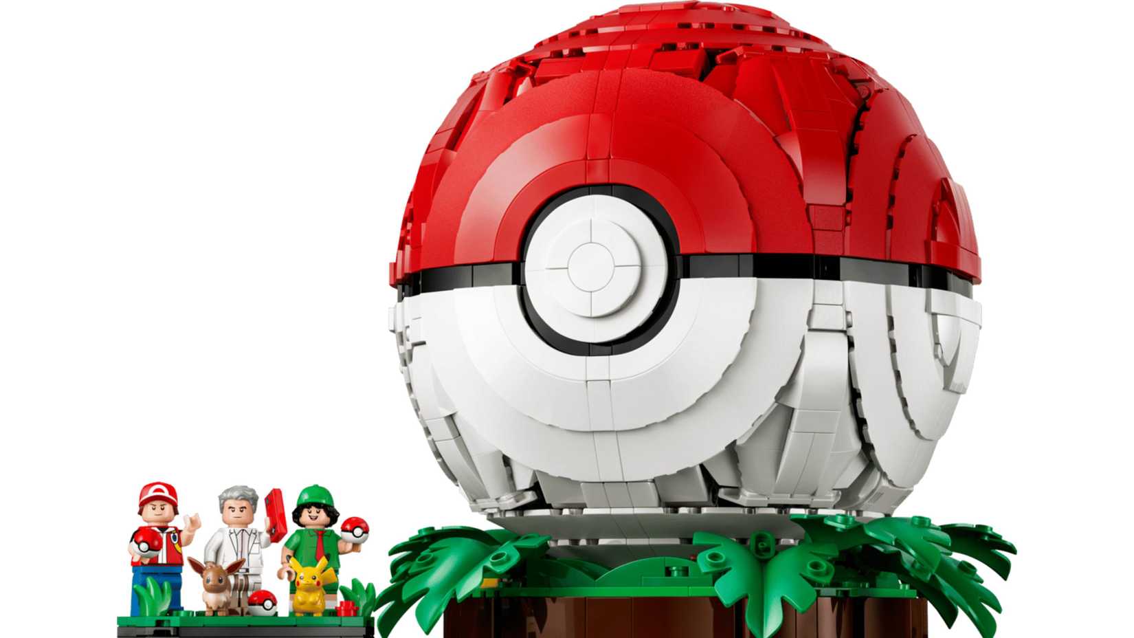 lego poke ball with minifigures.