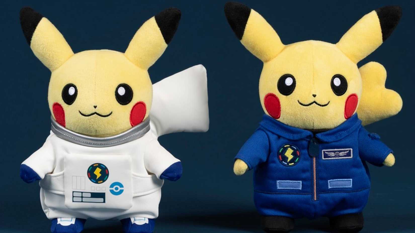 astronaut pikachu plushes.