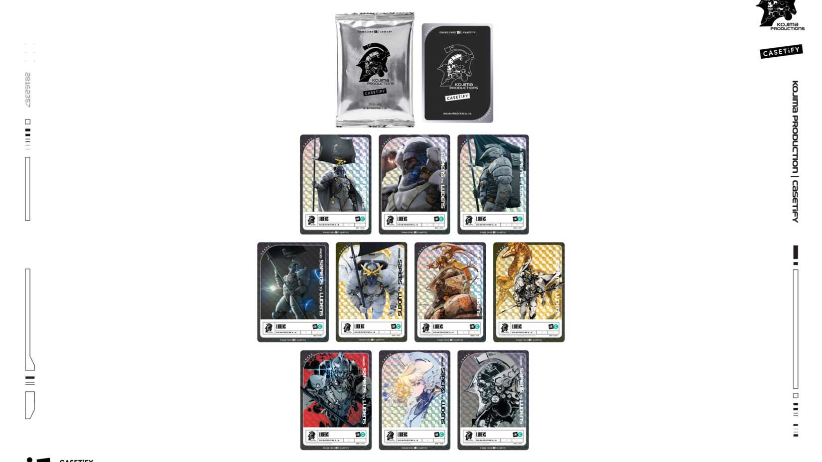 casetify kojima productions collectible cards.