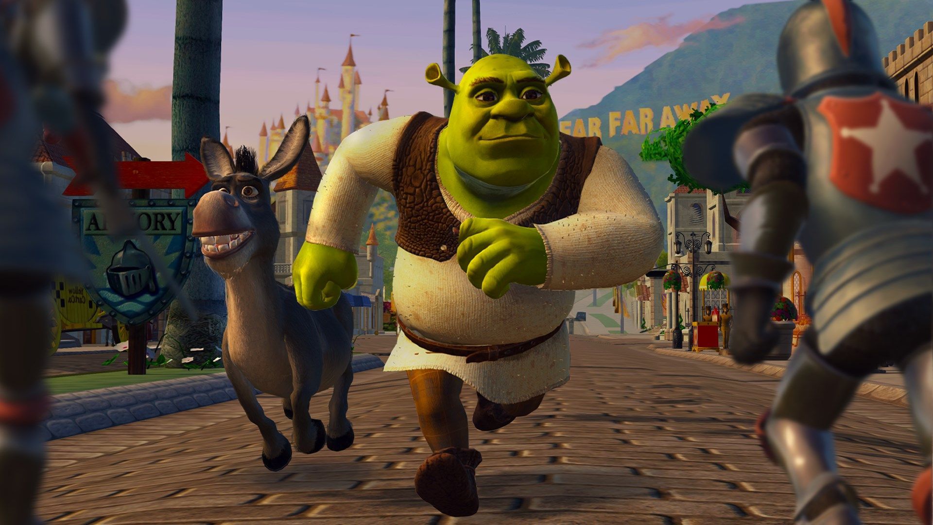Shrek and Donkey rendered in updated graphics for Shrek 2 Remastered