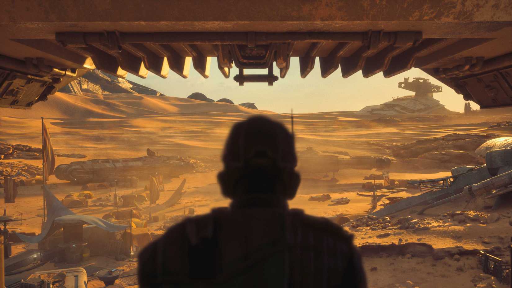 shade looking out of a ship in galactic racer.