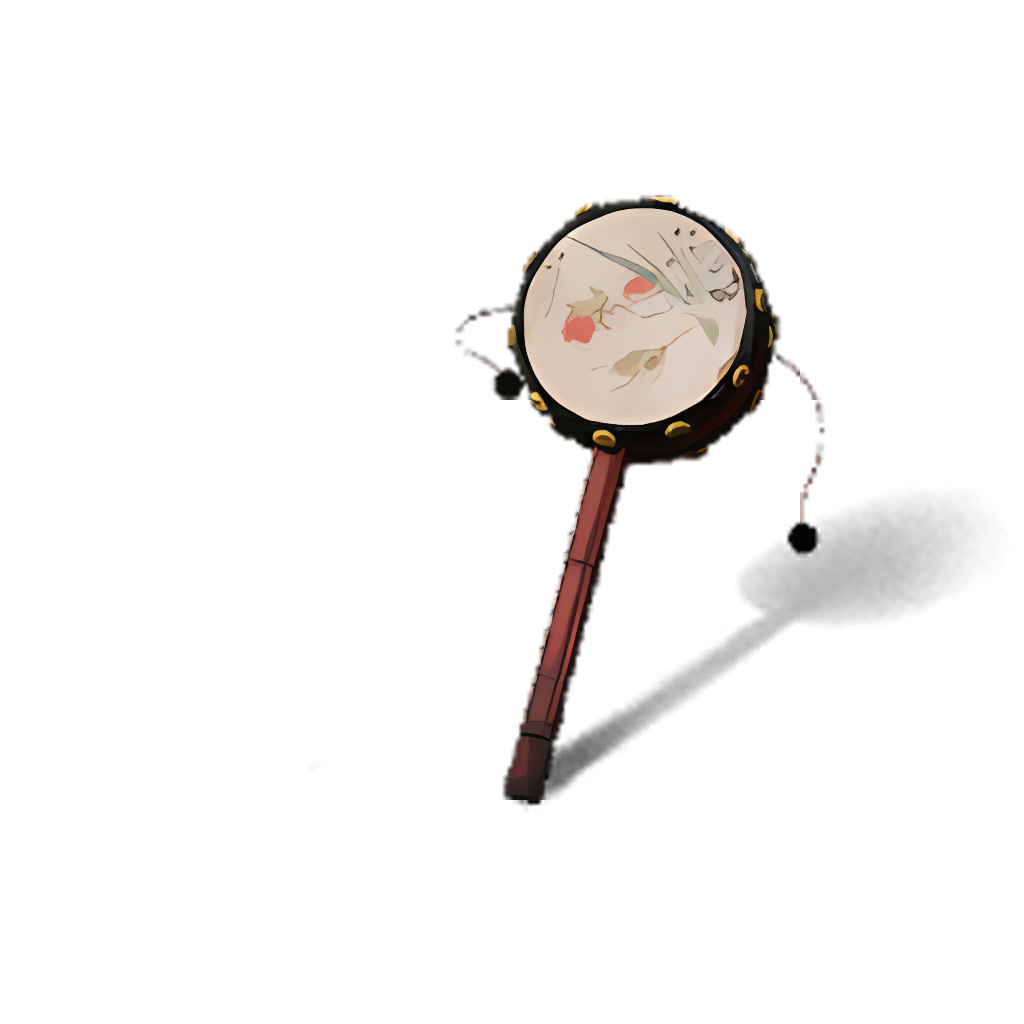 black myth wukong old rattle drum