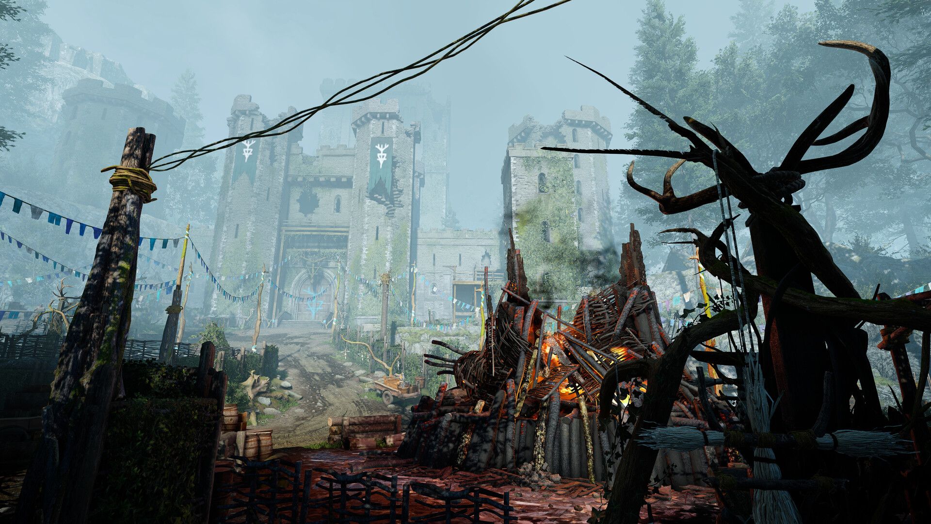 Vista panorâmica do jogo Atomfall.