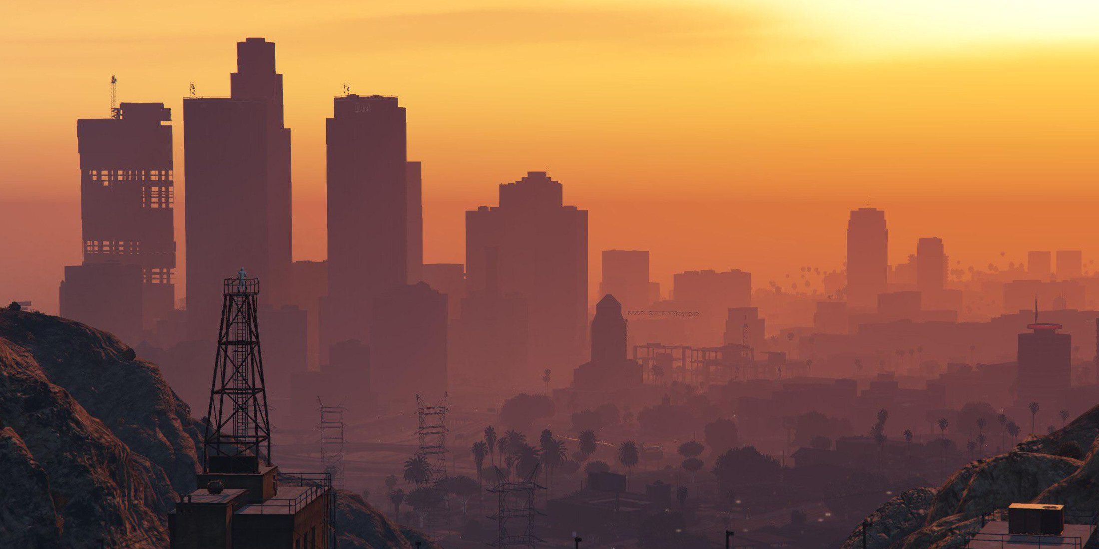 Skyline de Los Santos em Grand Theft Auto 6.