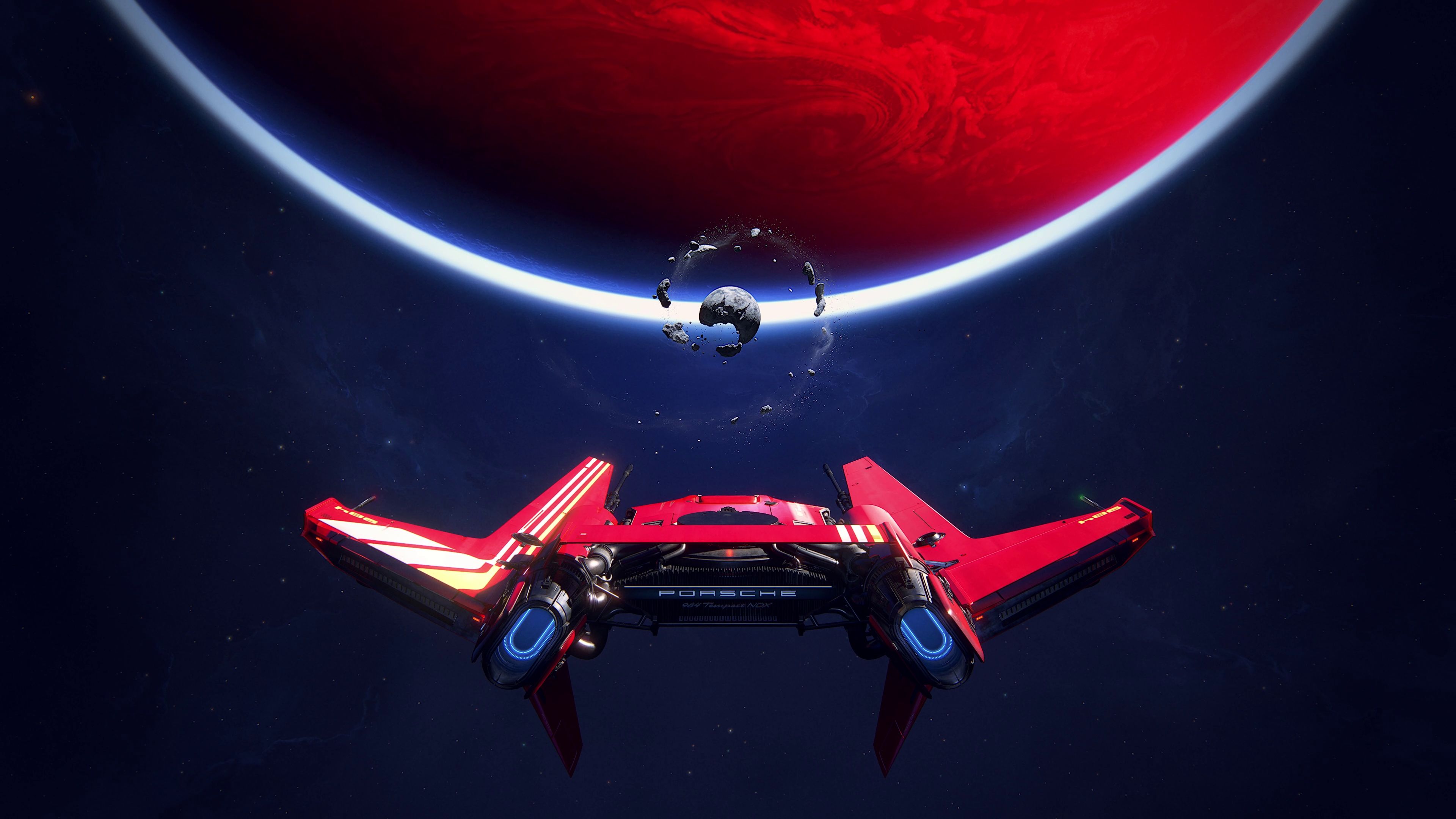 Arte conceitual de Intergalactic: The Heretic Prophet com naves espaciais.