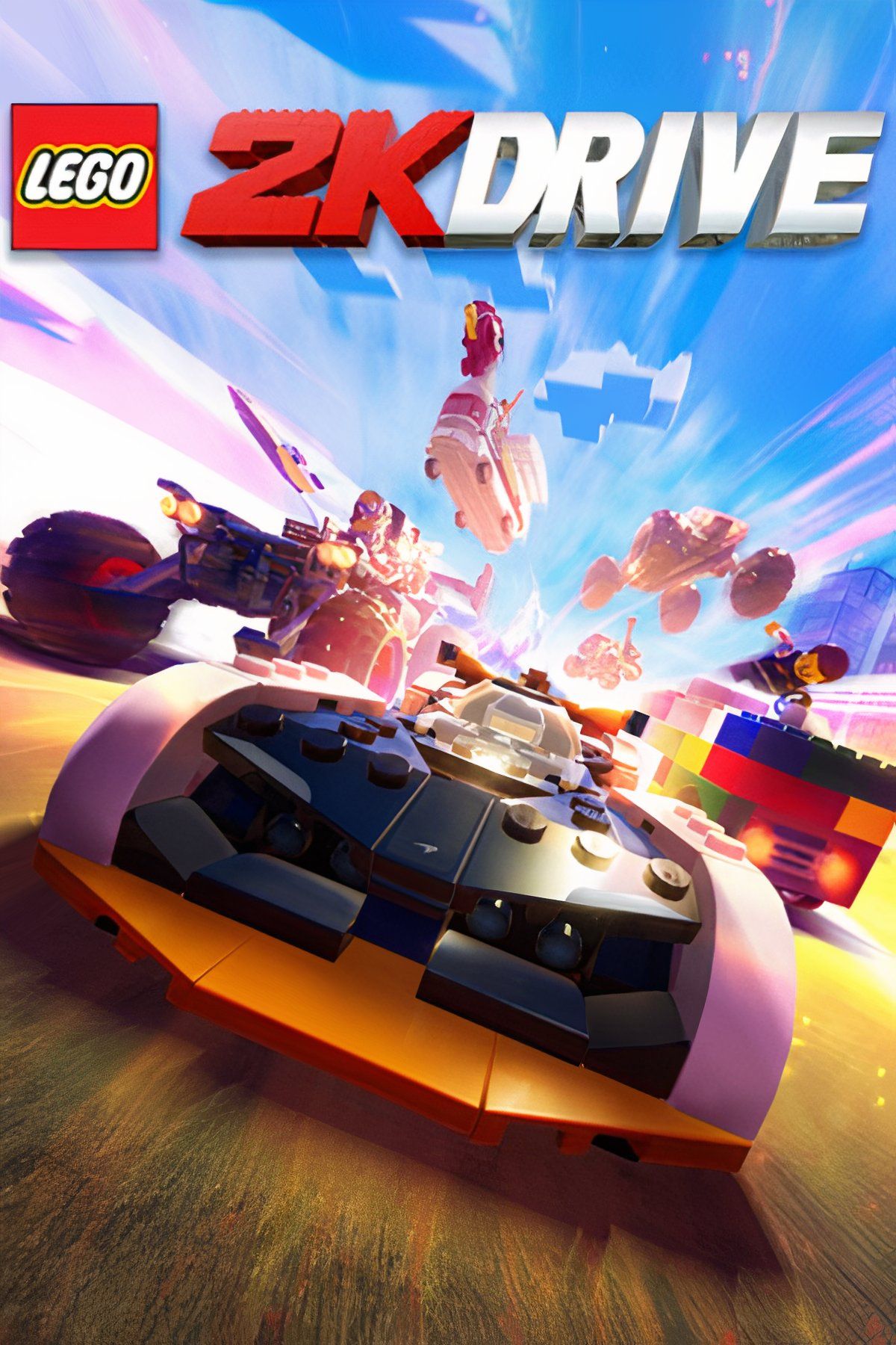 Colagem de elementos de jogos da Lego