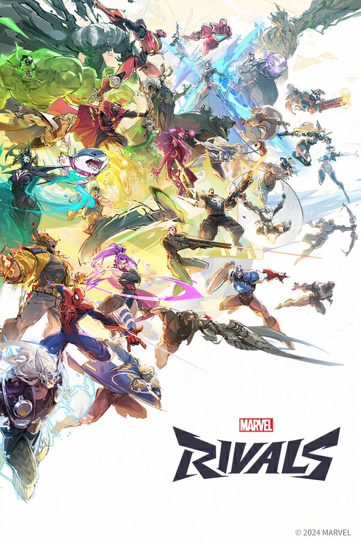 Visual de um personagem icônico do universo Marvel em Marvel Rivals.