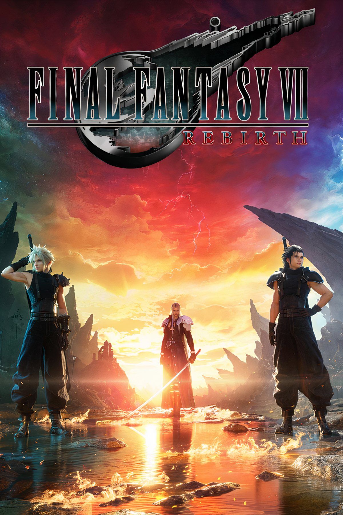 Montagem de imagens de Final Fantasy 7 Rebirth