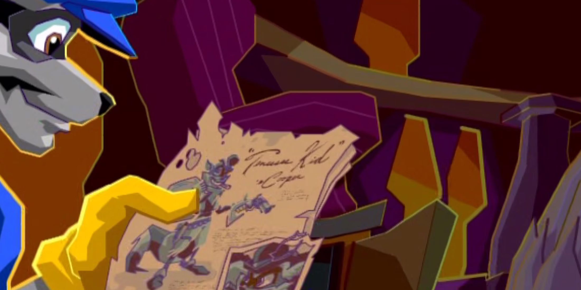 Mapa do jogo Sly Cooper