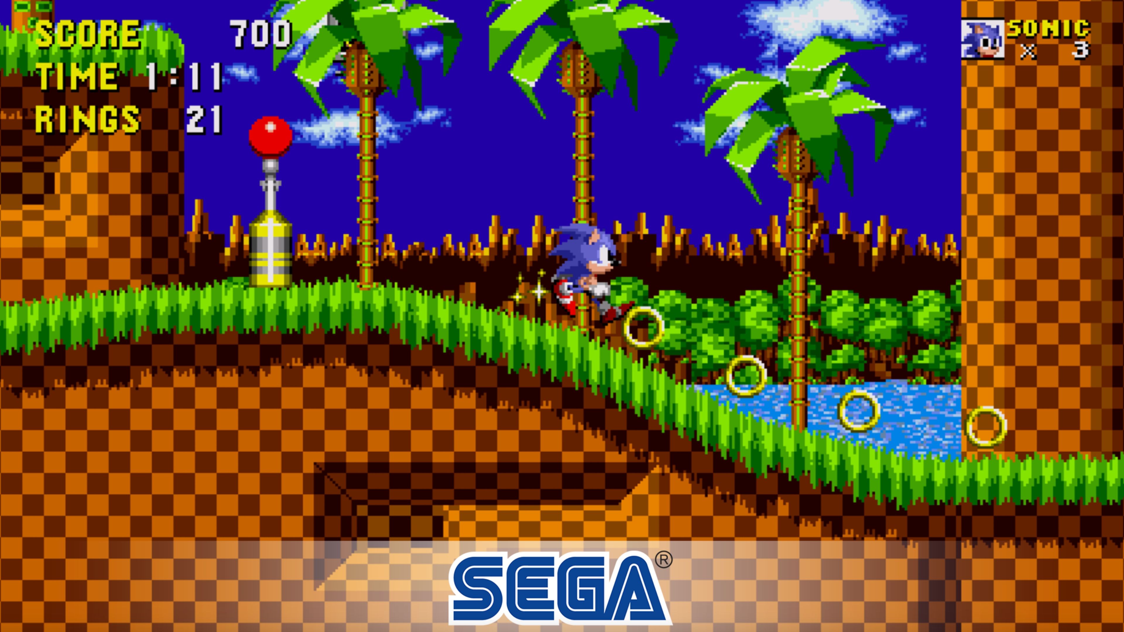 Sonic the Hedgehog em captura de tela do jogo