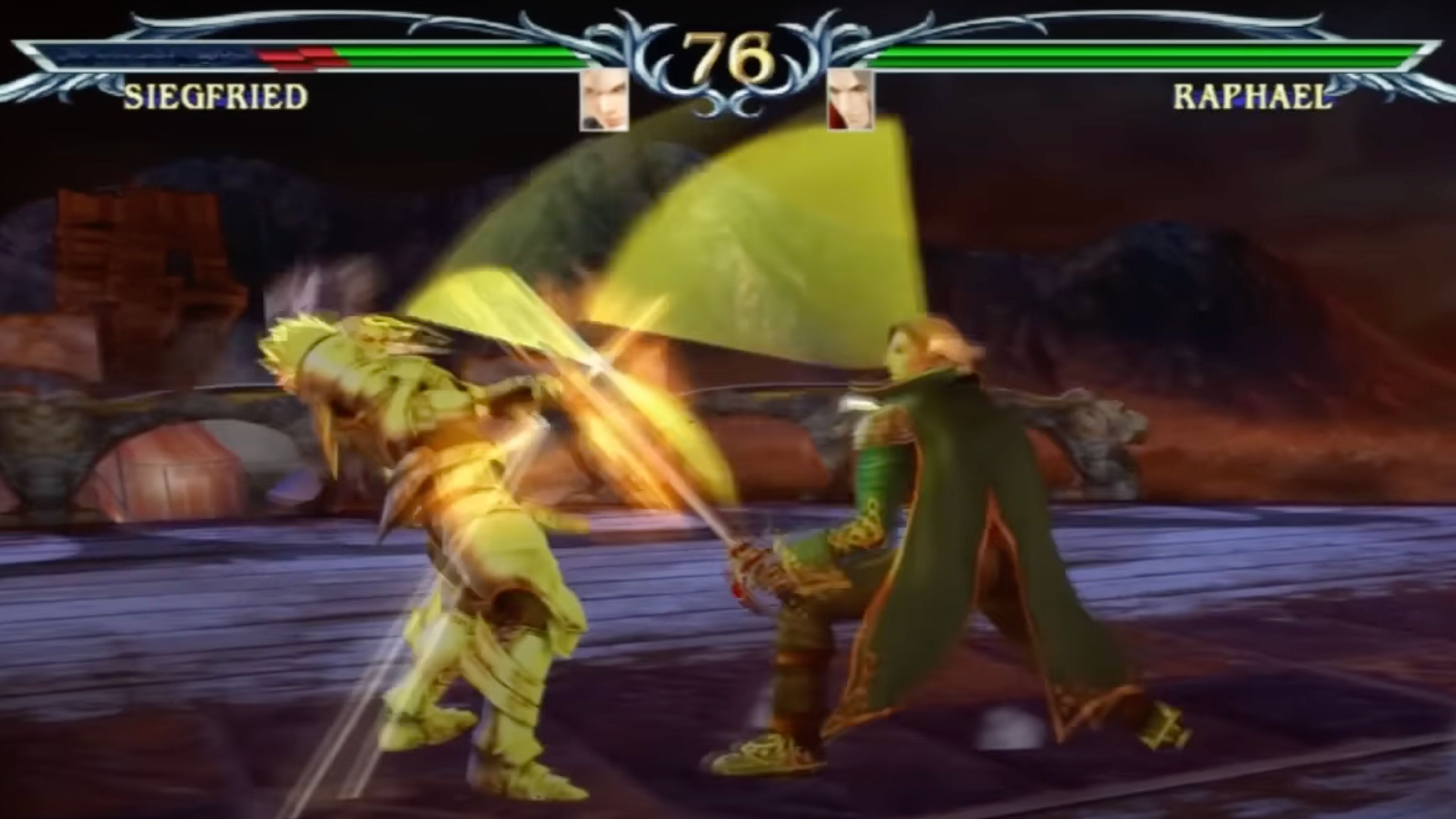 Tela de seleção de personagem de Soulcalibur III