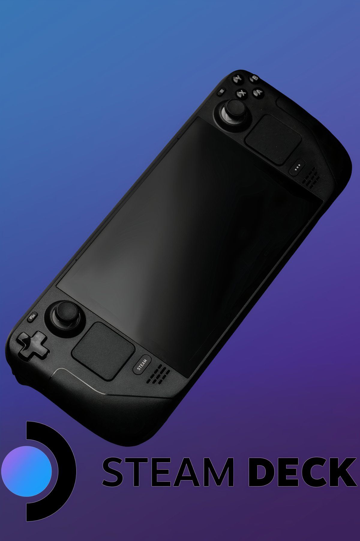 Composição de imagens mostrando o Steam Deck e outros portáteis.