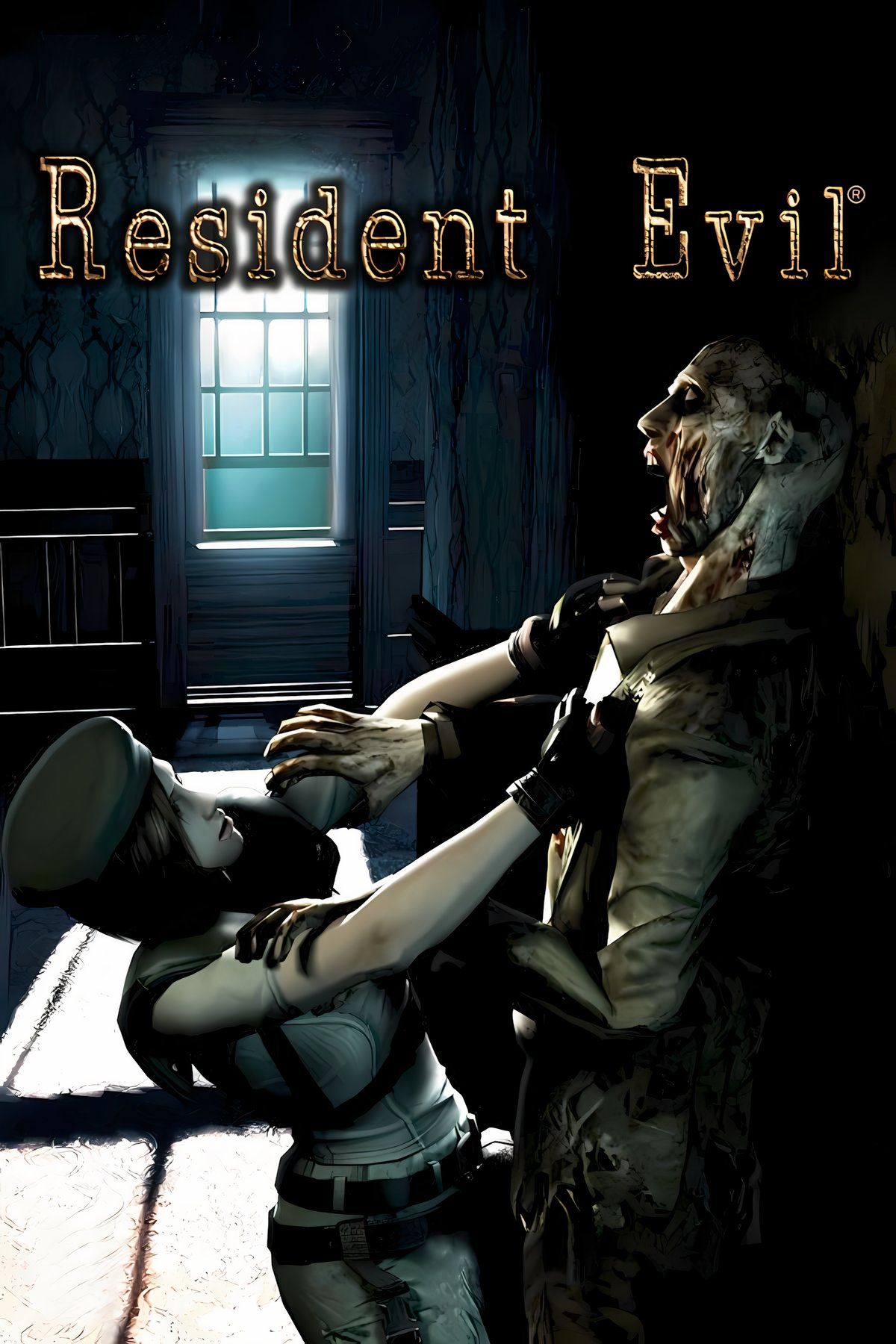 Capa do jogo Resident Evil (2002).