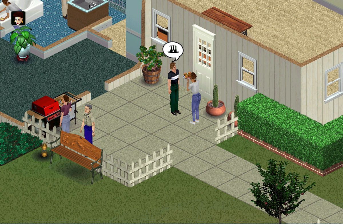Tela de criação de Sim no protótipo de The Sims de 1999.