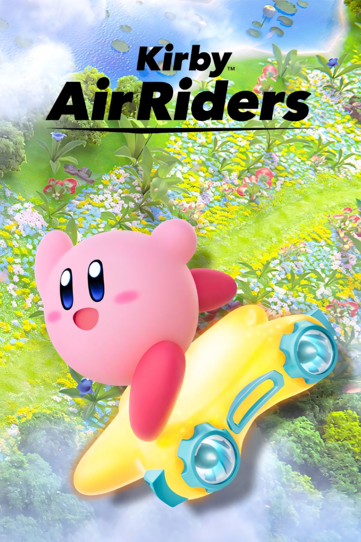 Arte da capa de Kirby Air Riders.
