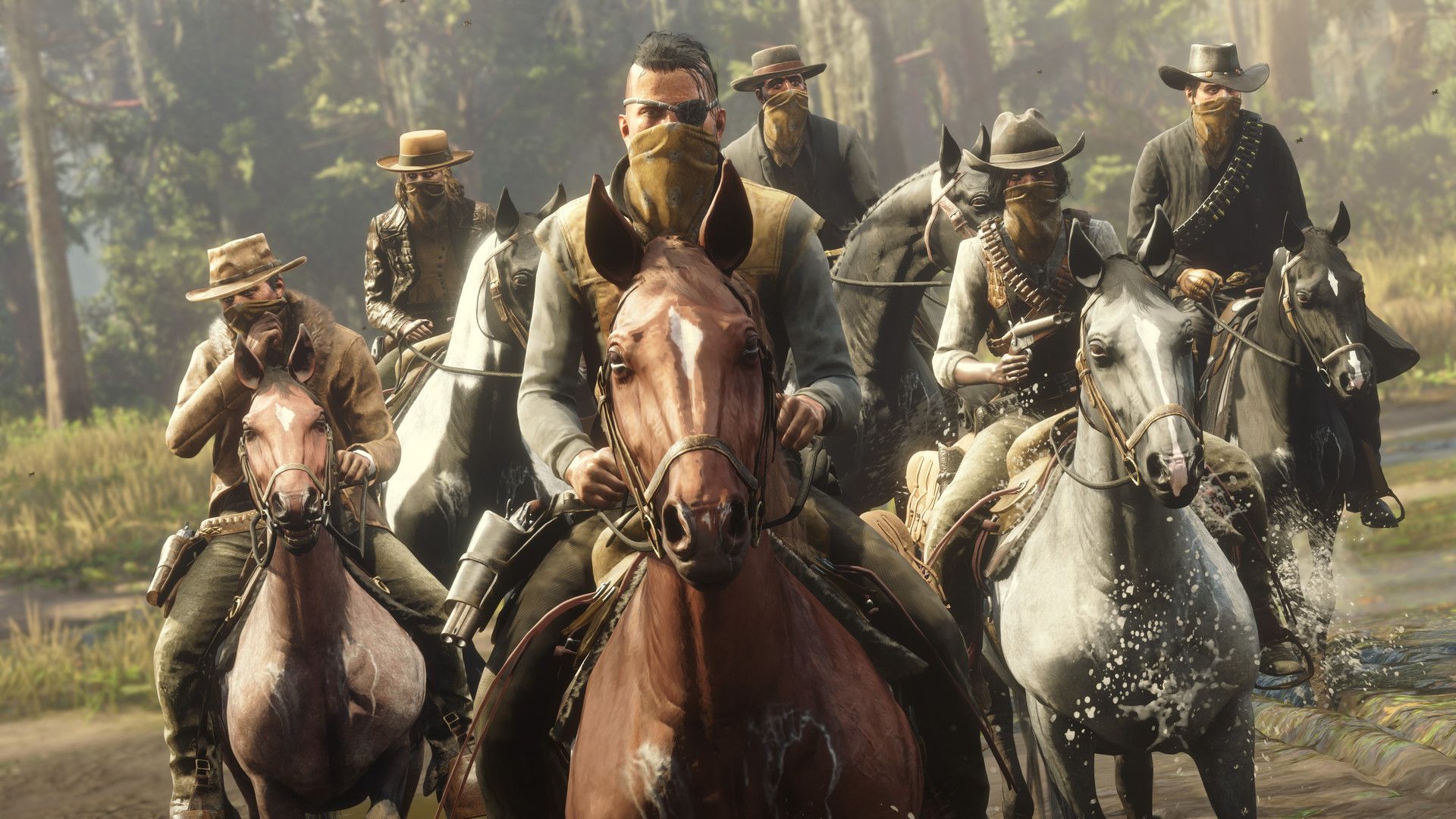 Detalhe de interface de Red Dead Online