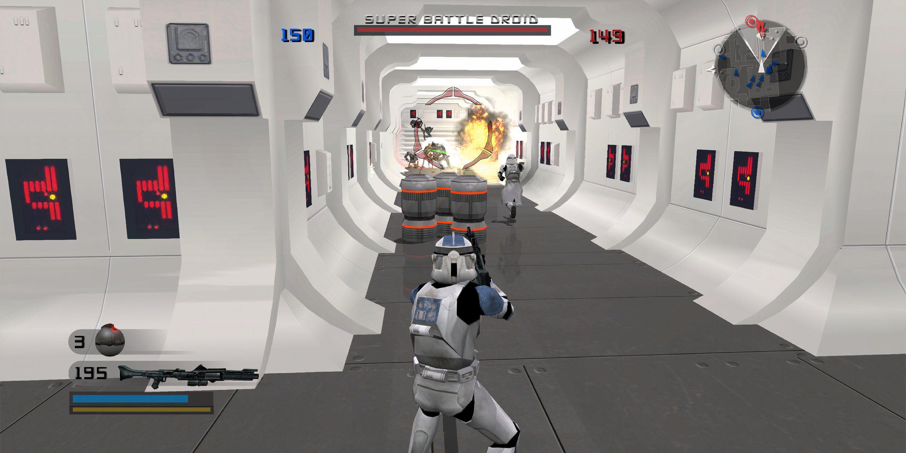 Cena do jogo Star Wars: Battlefront 2 (2005)