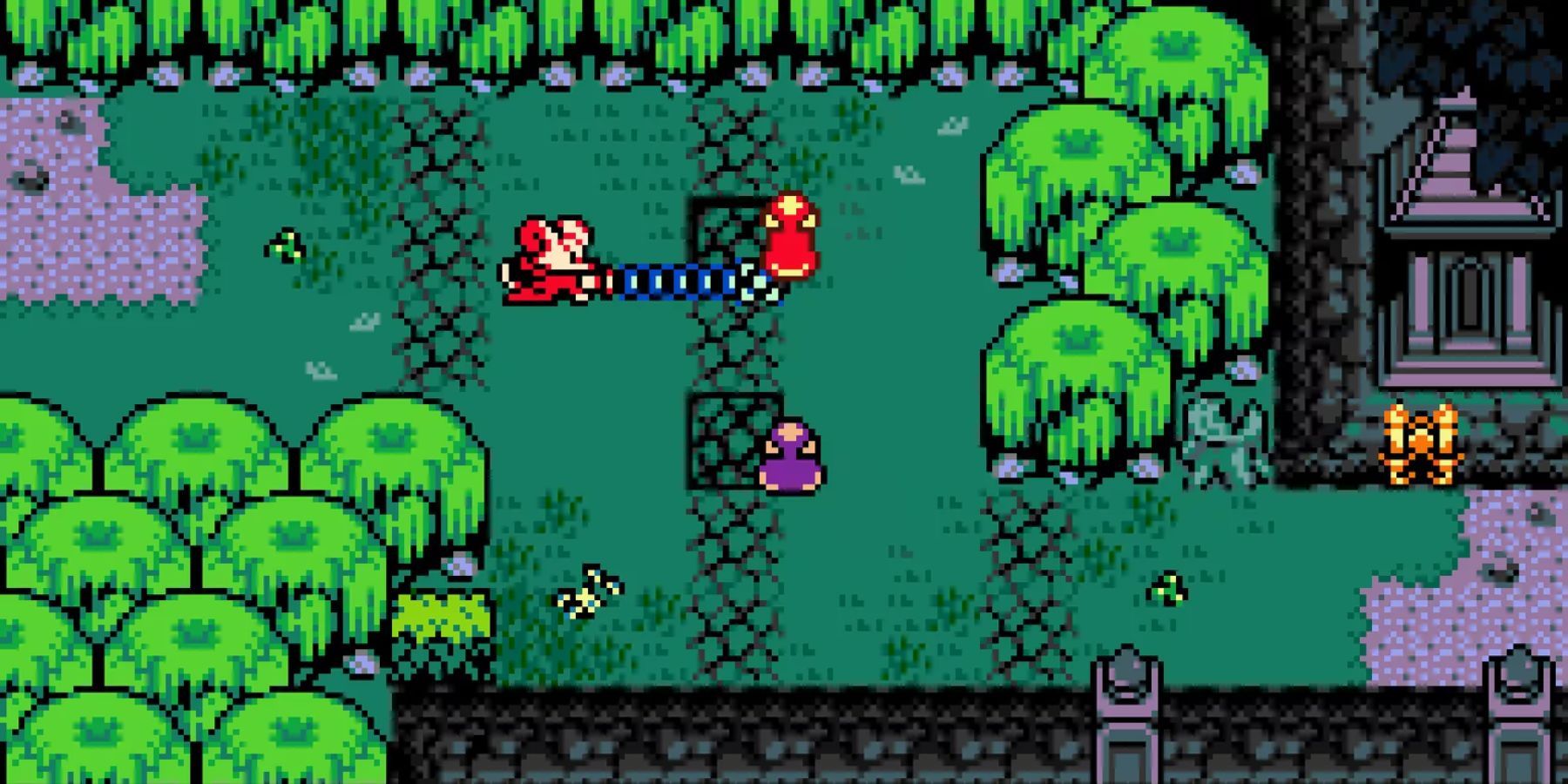 Mina The Hollower com estética Game Boy Color