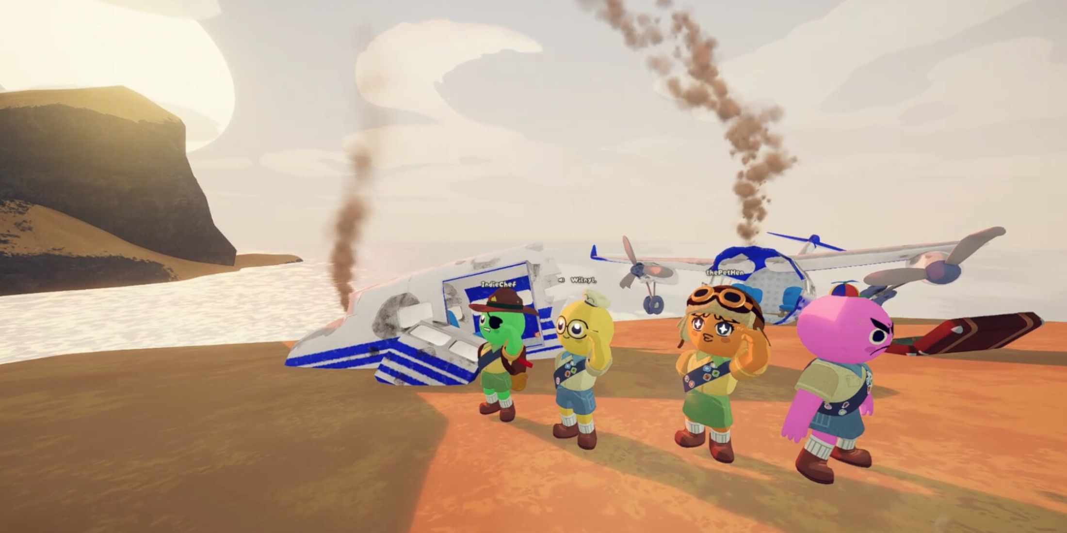 Cena de jogabilidade de Peak