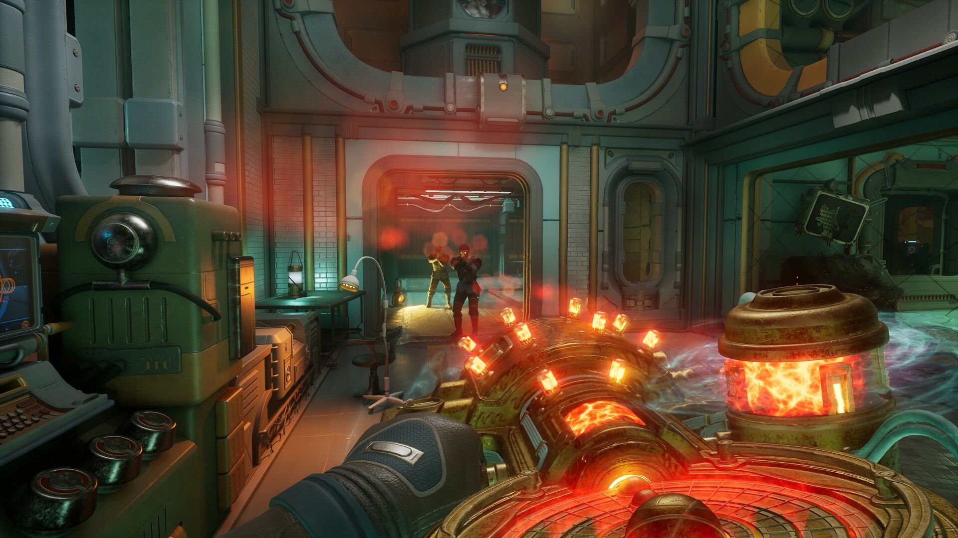 The Outer Worlds 2: Personagem em um ambiente futurista.