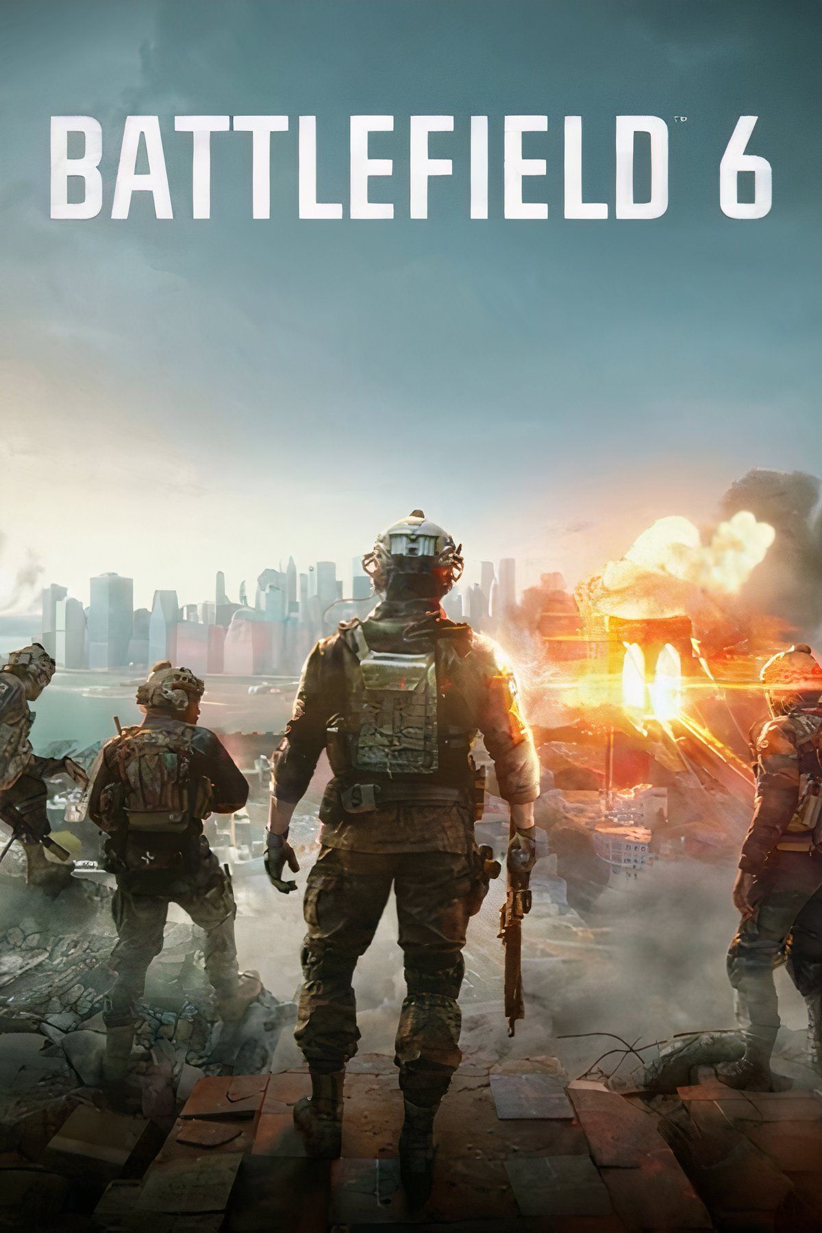 Arte conceitual de Battlefield 6 com tema militar.