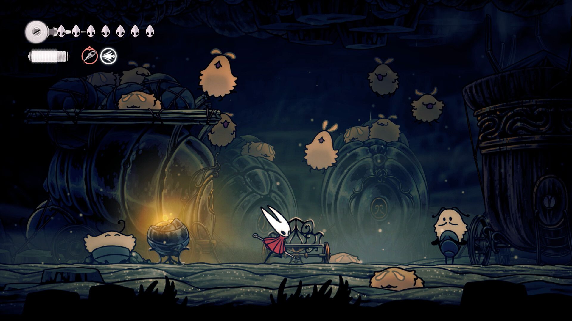 Cena de Hollow Knight: Silksong.