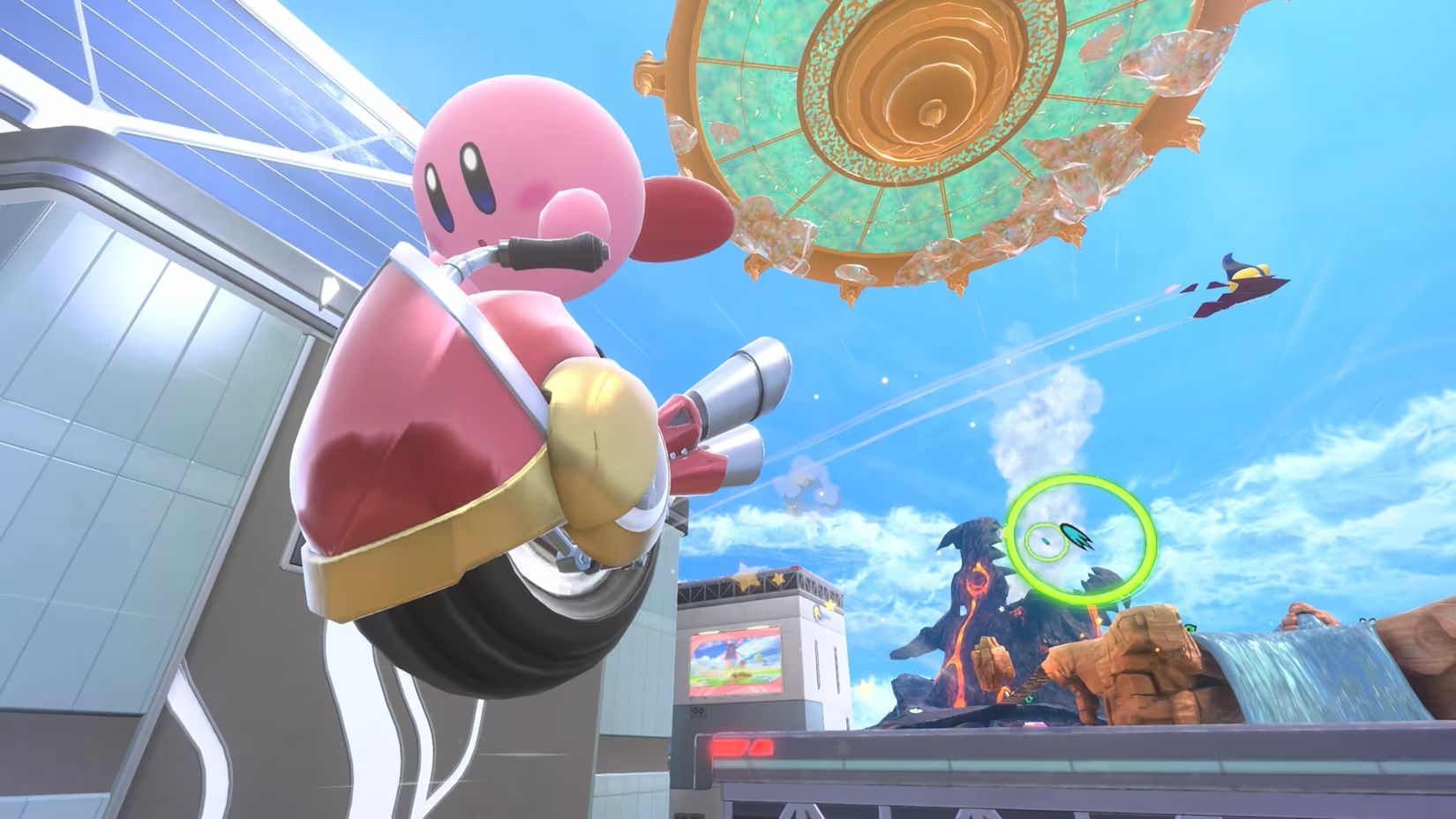Detalhe de Kirby Air Riders.