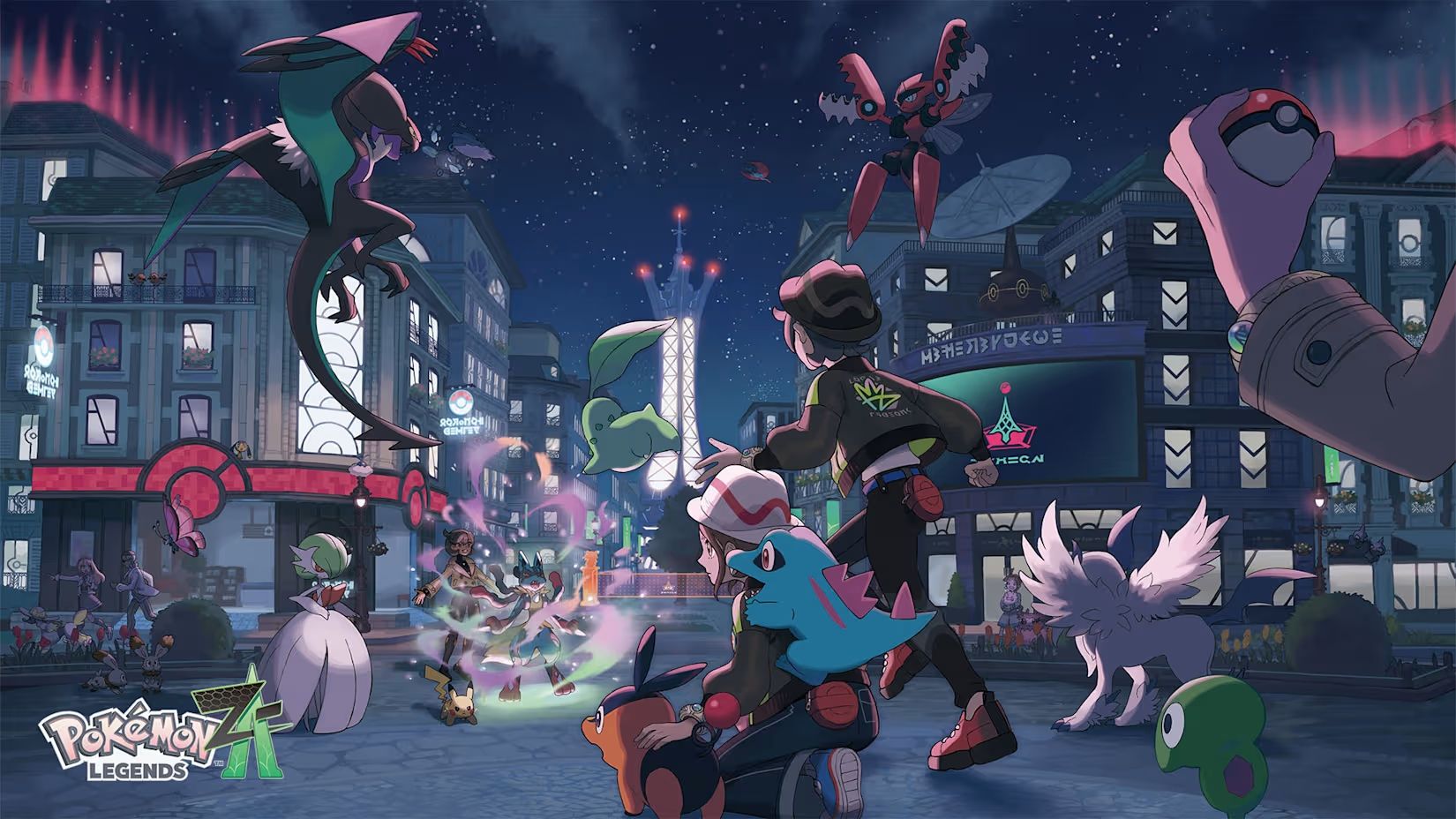 Cena de jogo de Pokémon Legends: Z-A.