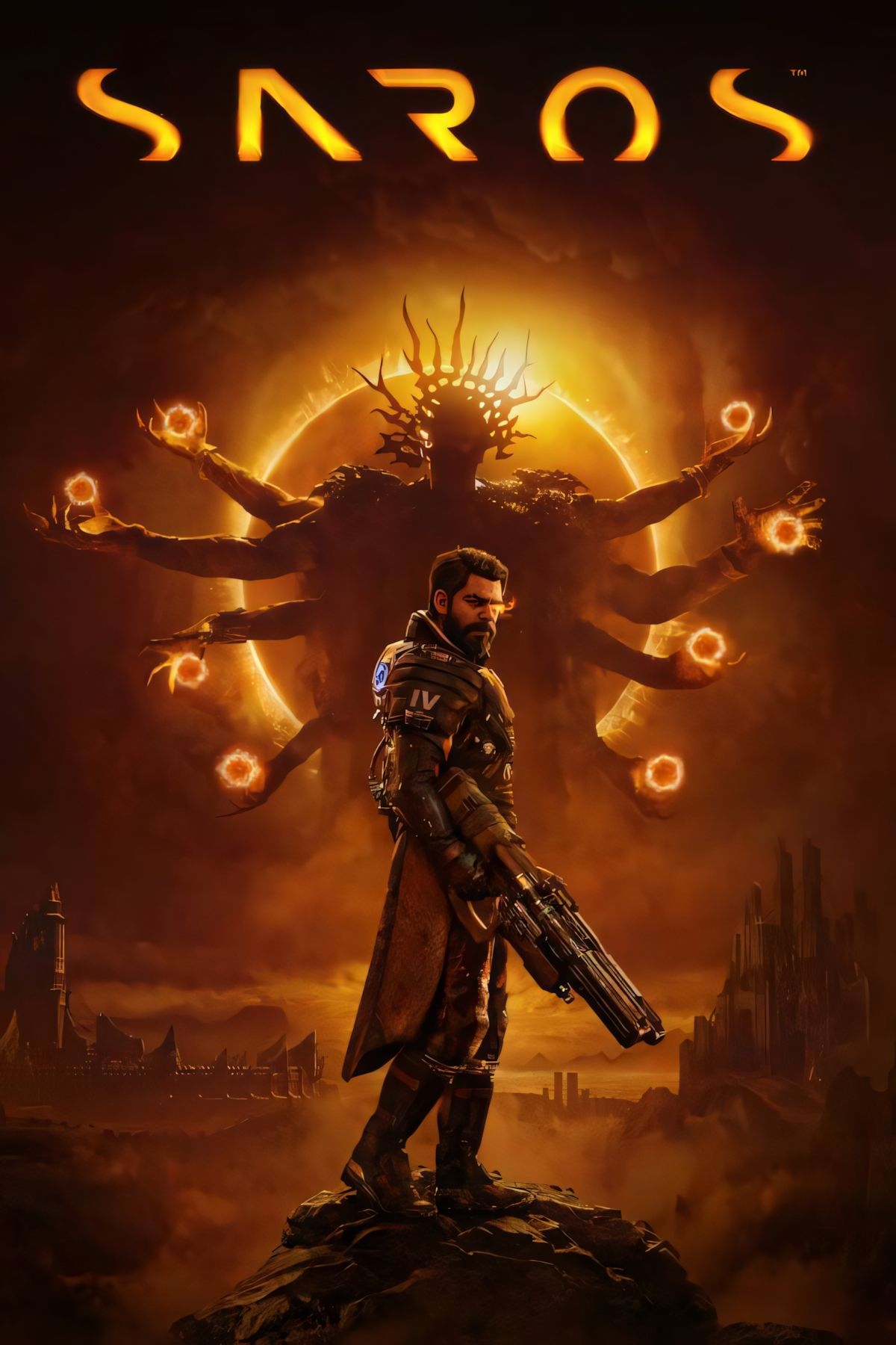 Arte de capa oficial do jogo Saros