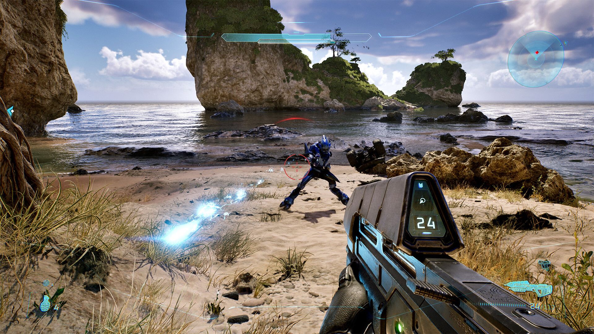 Gameplay em primeira pessoa em The Silent Cartographer em Halo: Campaign Evolved