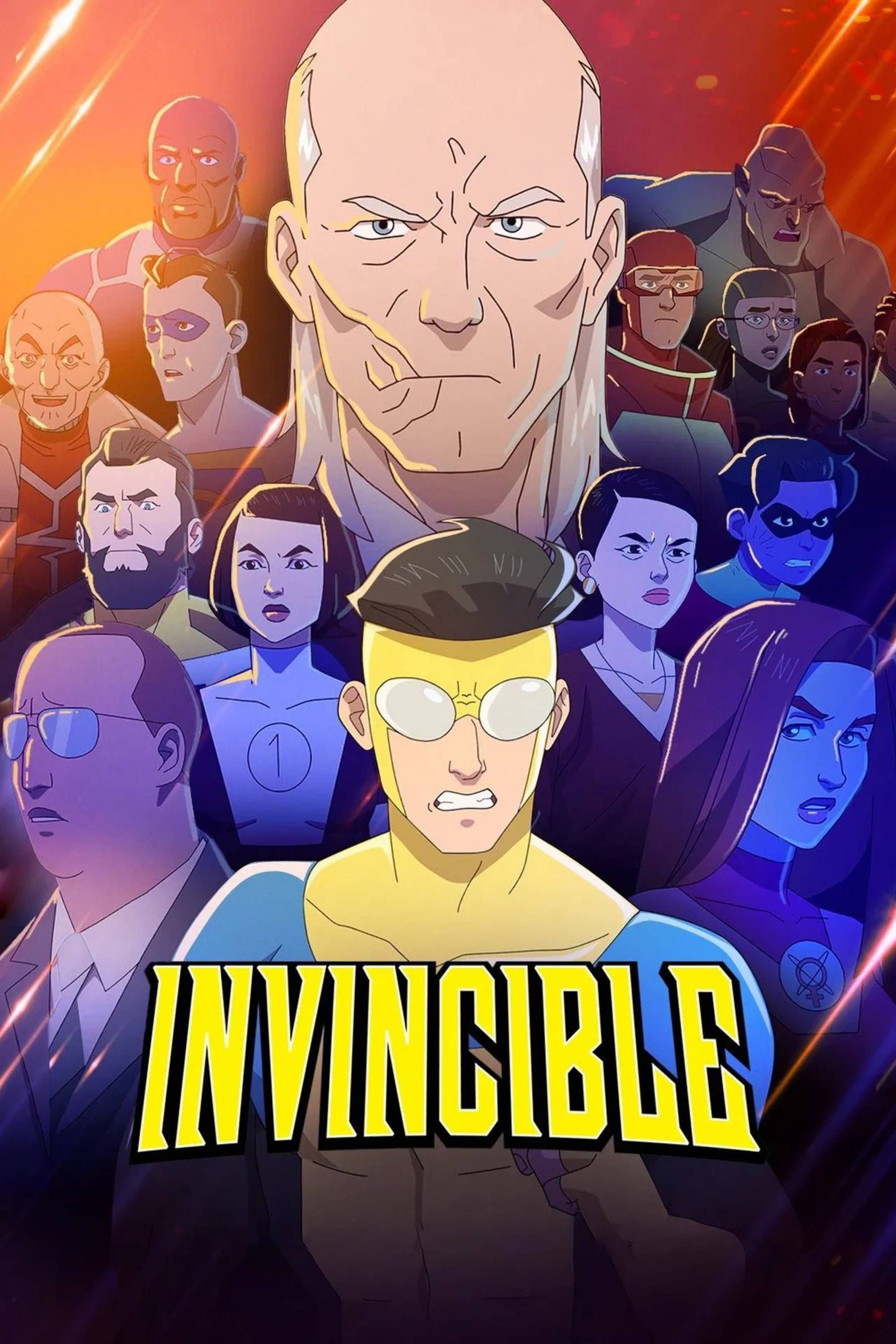 Pôster oficial da série Invincible