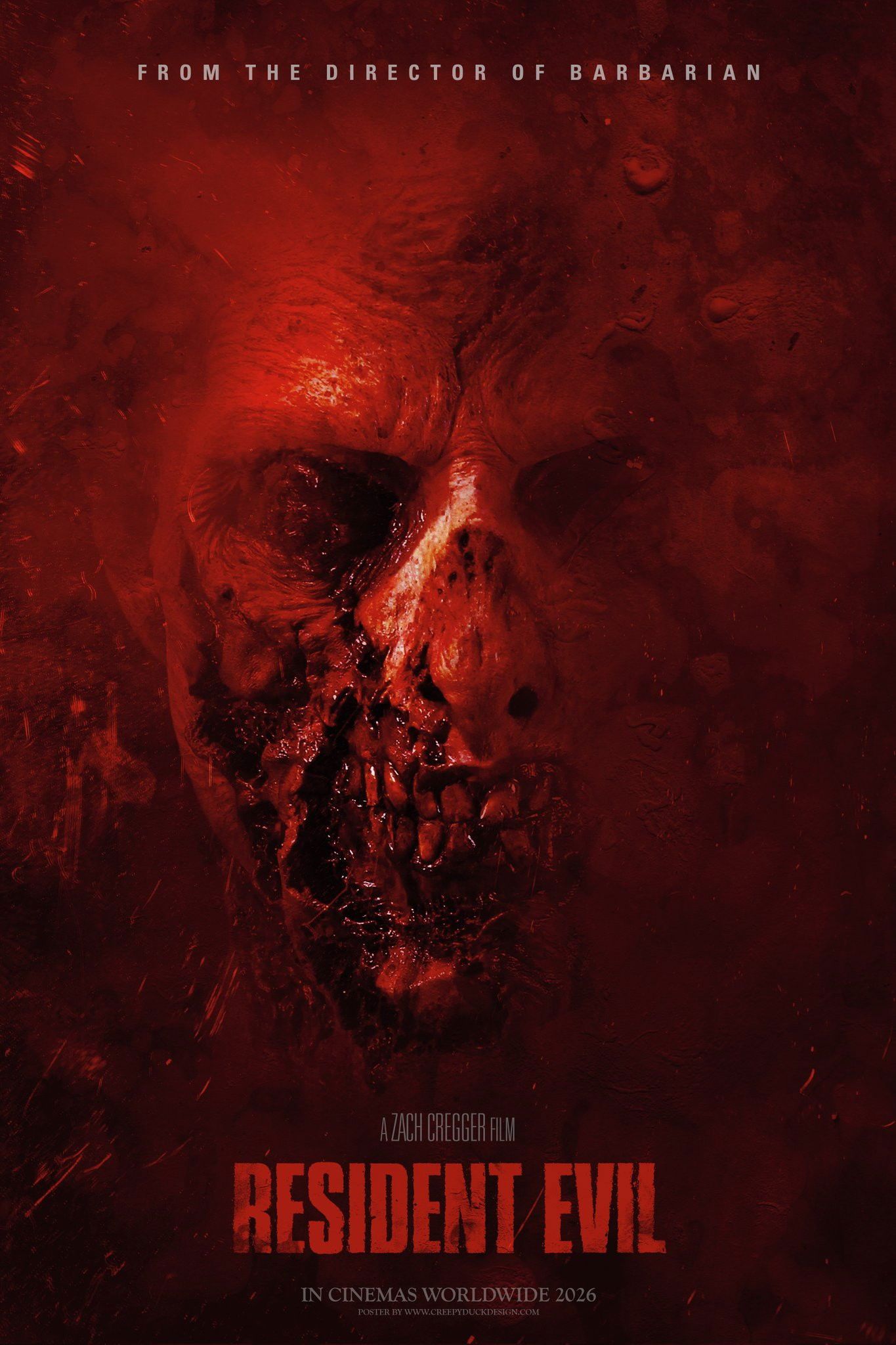 resident evil 2026 film poster