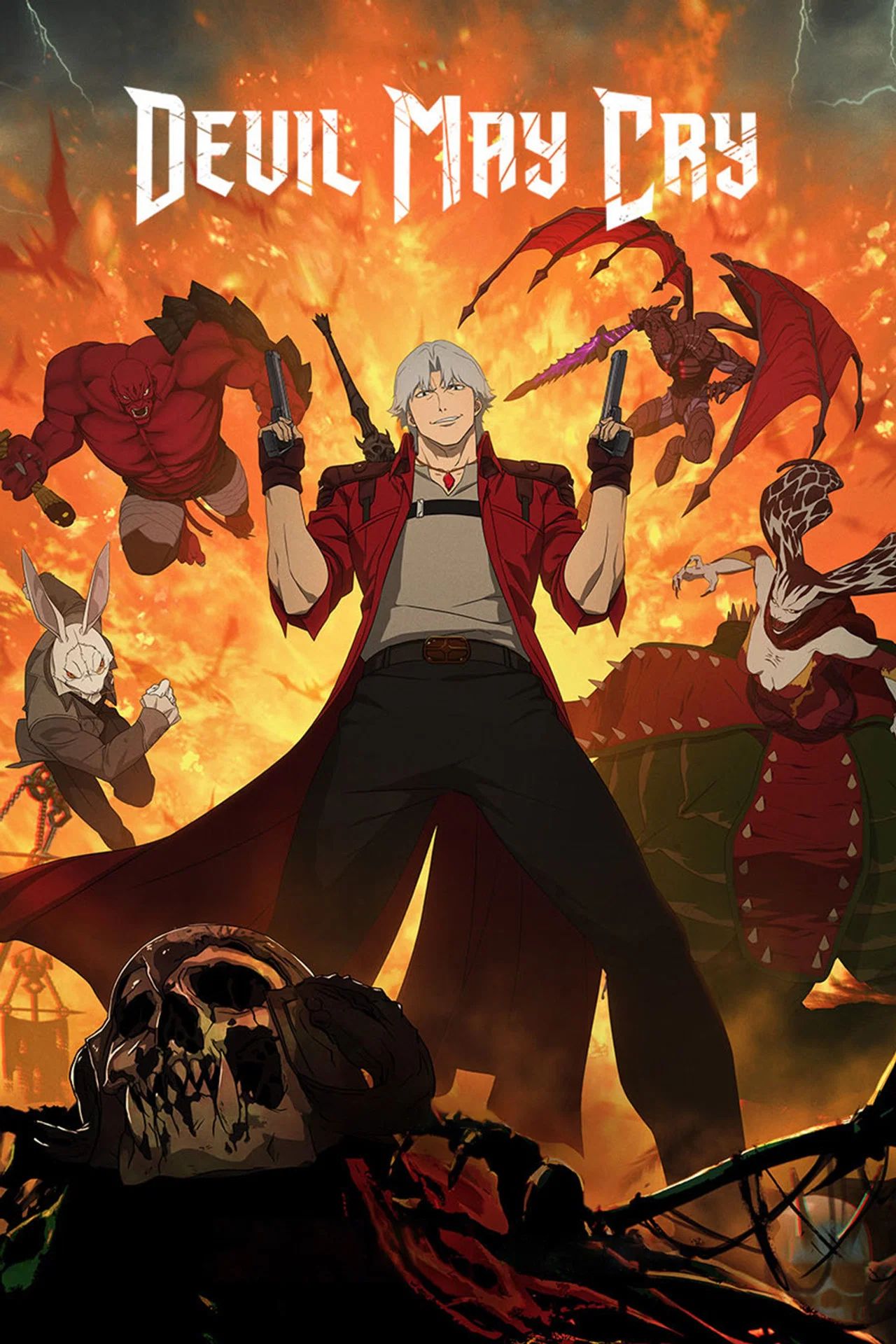 Pôster promocional da série Devil May Cry da Netflix
