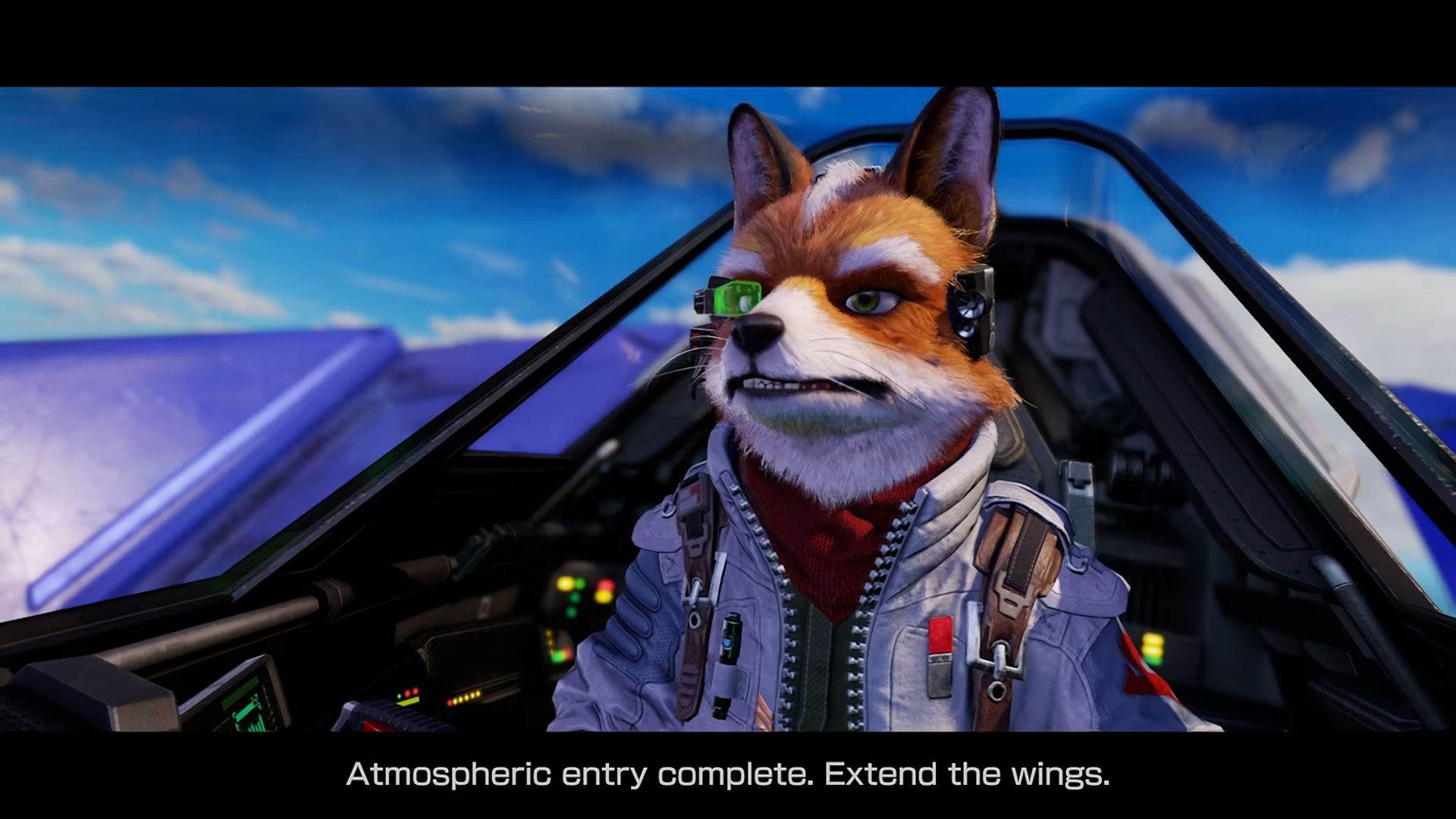 Fox McCloud no novo remake de Star Fox