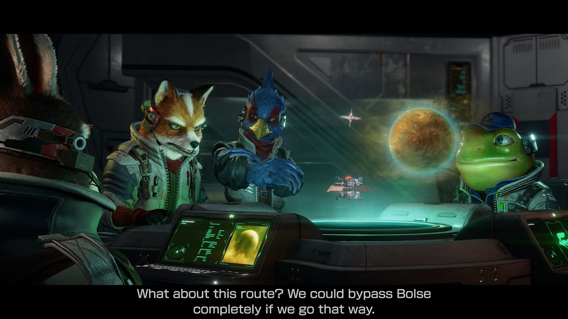 Equipe de Star Fox discutindo planos no novo jogo