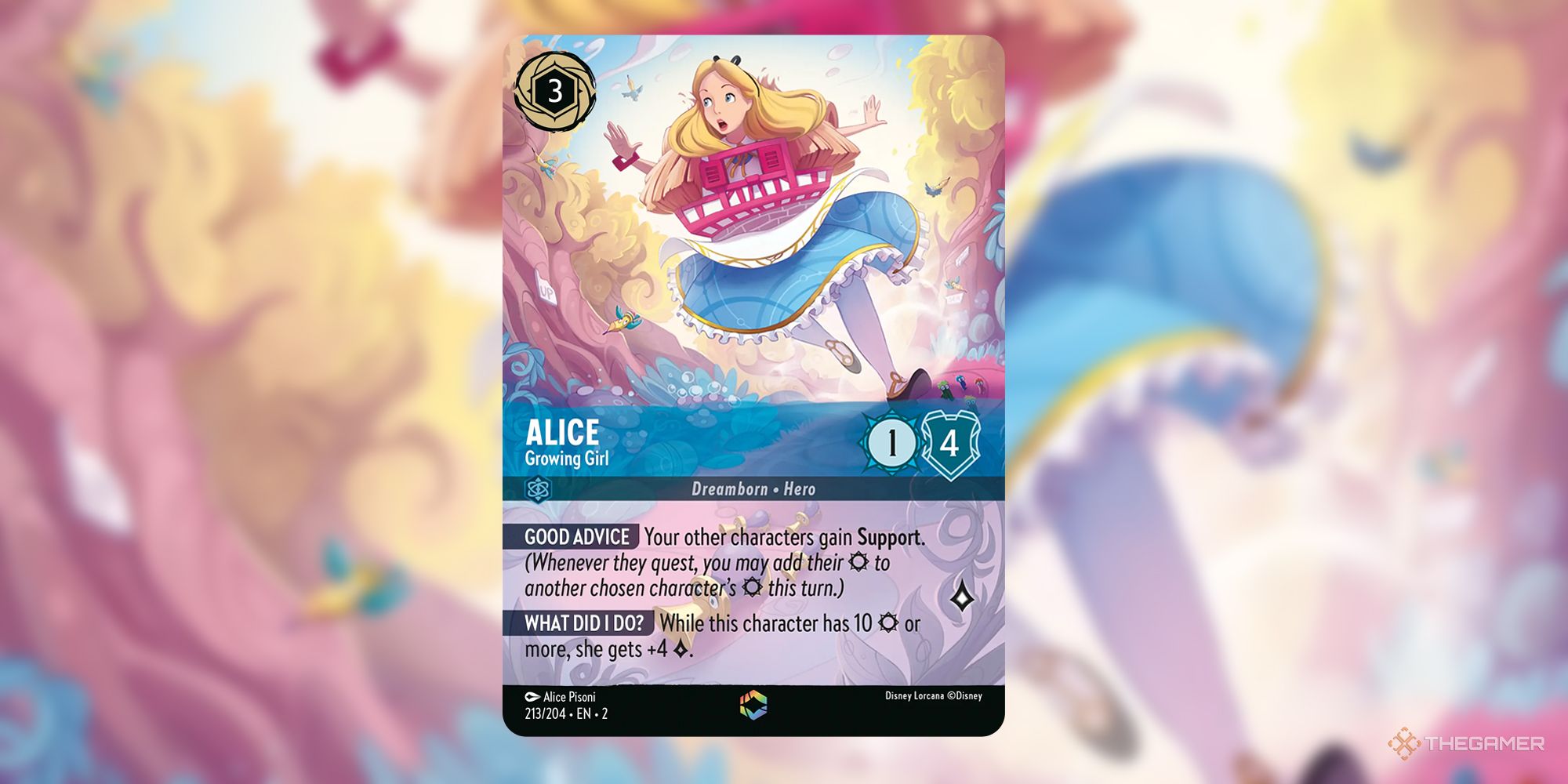 Disney Lorcana アリス エンチャンテッド アリス 大きくなっちゃった