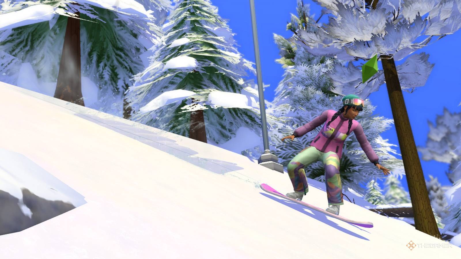 How To Snowboard And Build The Snowboarding Skill In The Sims 4: Snowy ...