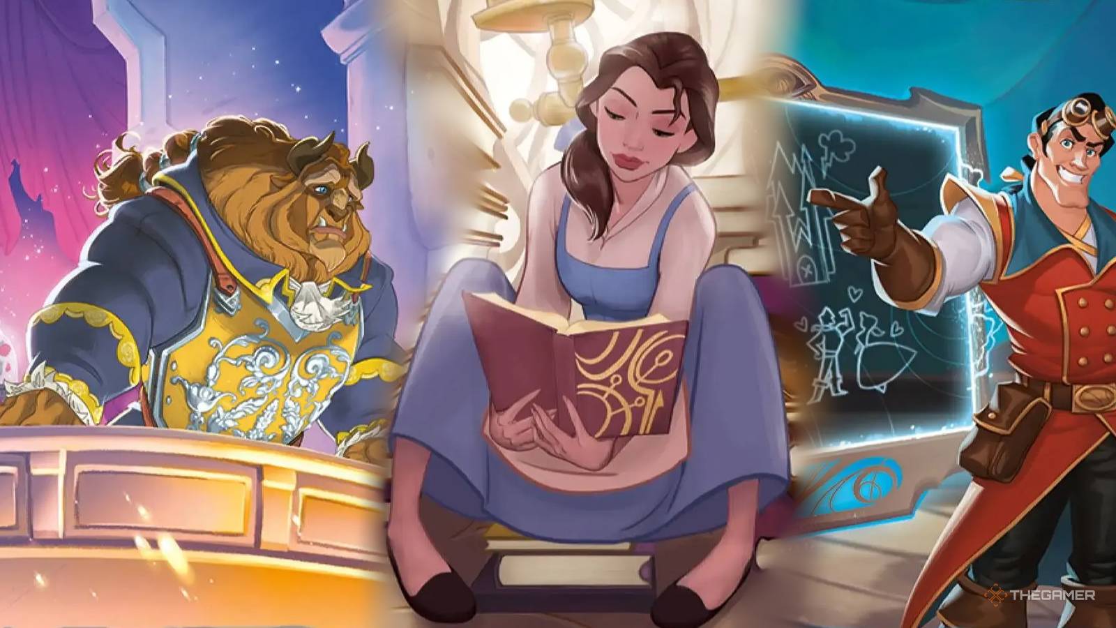 lorcana beast cards 2023 Disney TCG Rise of the Floodborn #210/204 text) var show Best Beauty And The Beast