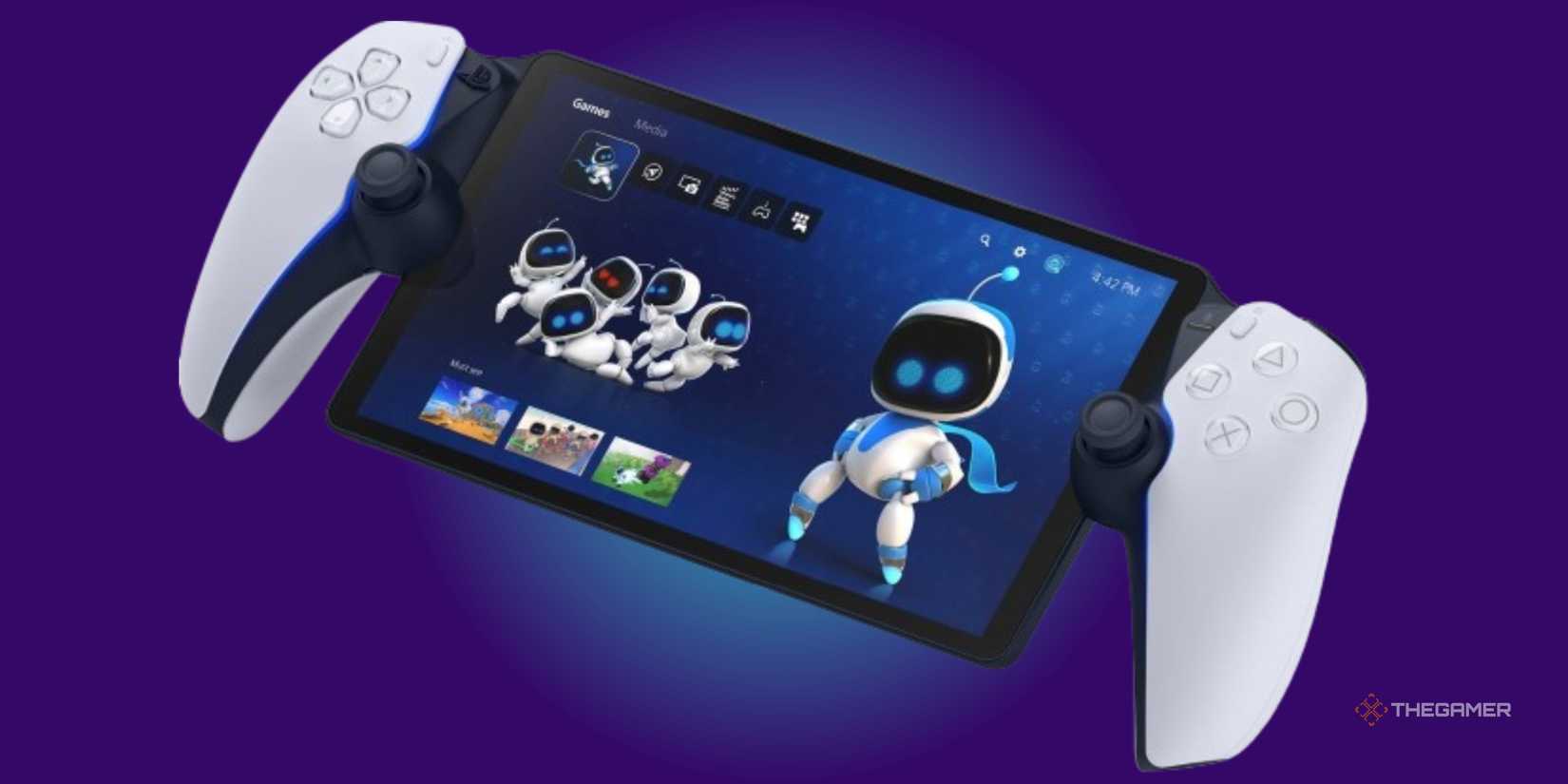 PlayStation Portal over a purple background.