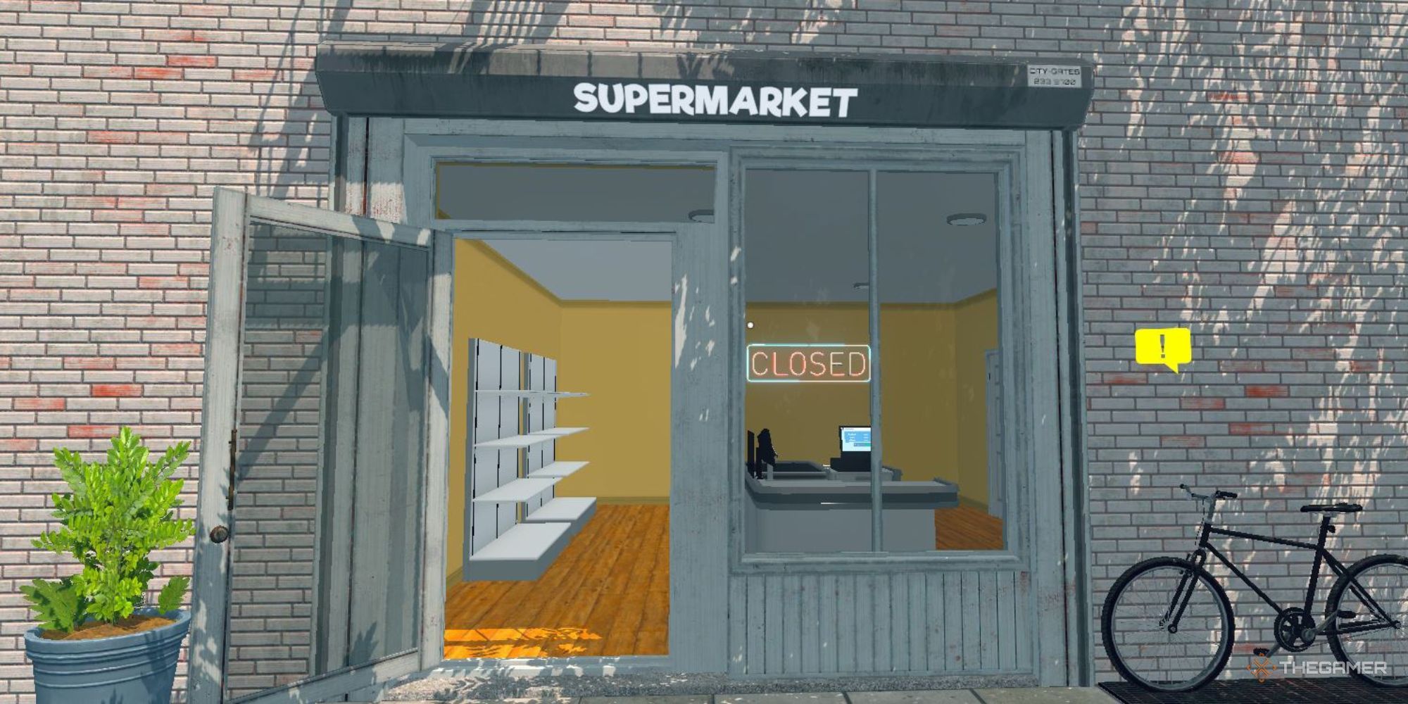 Supermarket simulator new store entrance