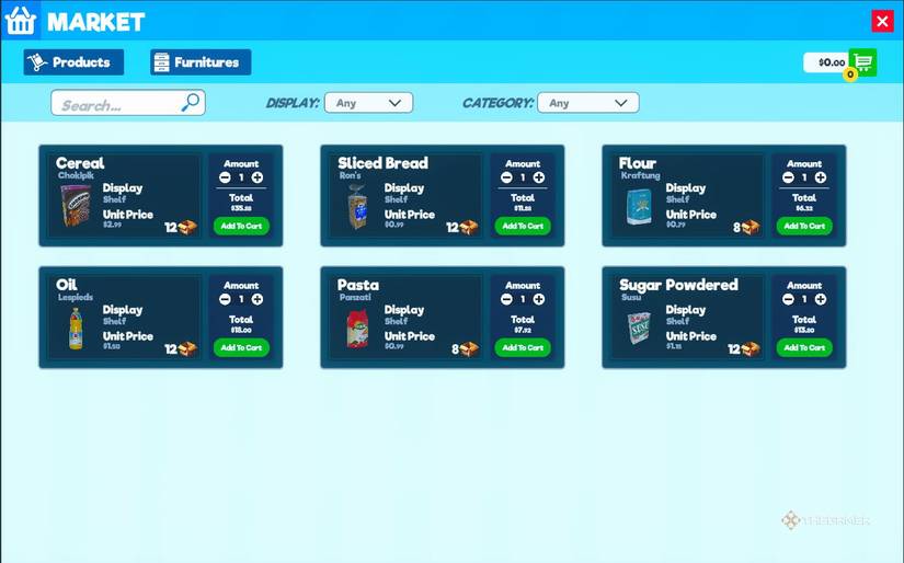 supermarket simulator online market