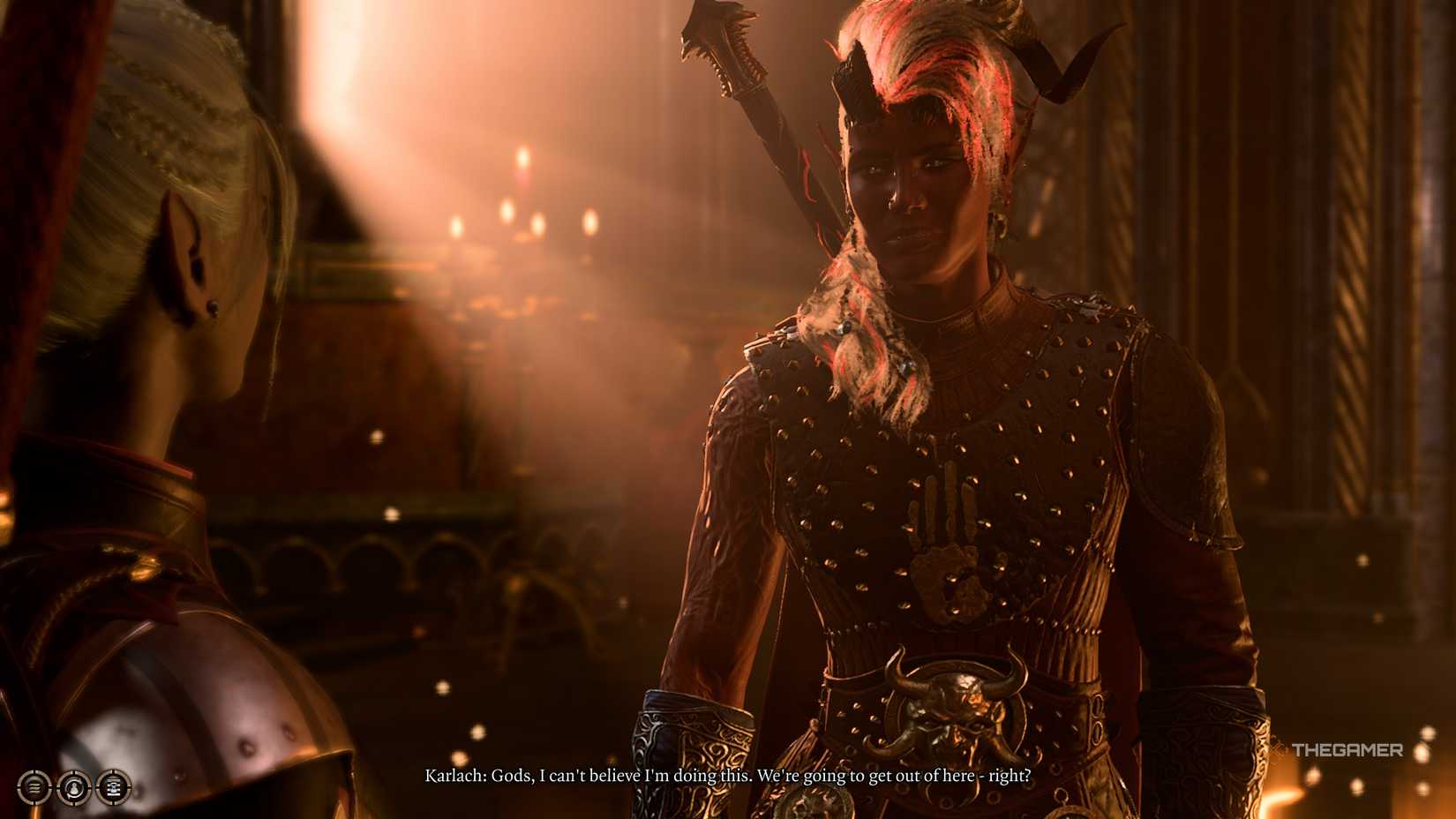 Karlach remarks on the stupidity of venturing into Avernus and the House of Hope in Baldur's Gate 3.