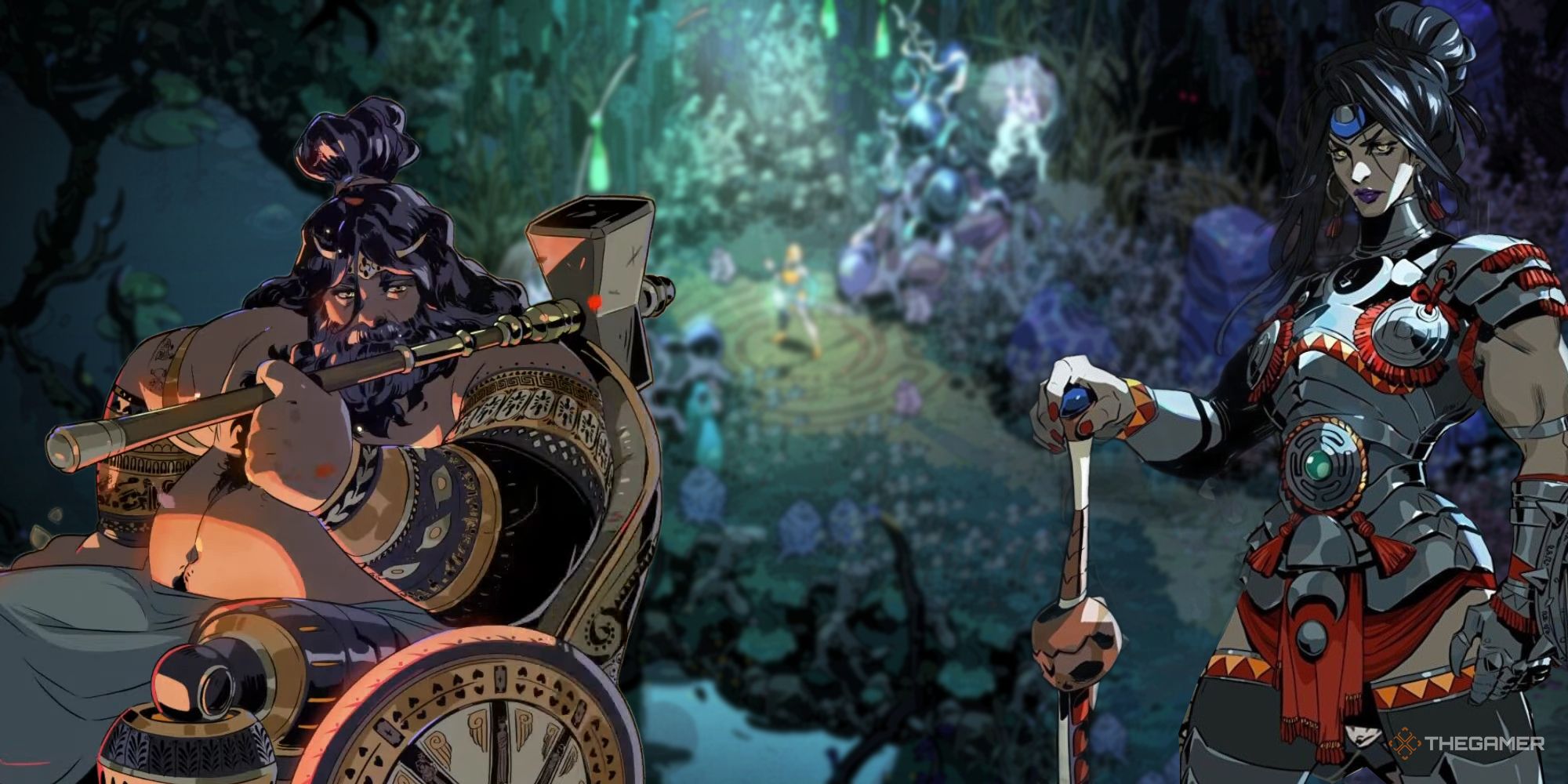 Hephaestus and Nemesis from Hades 2