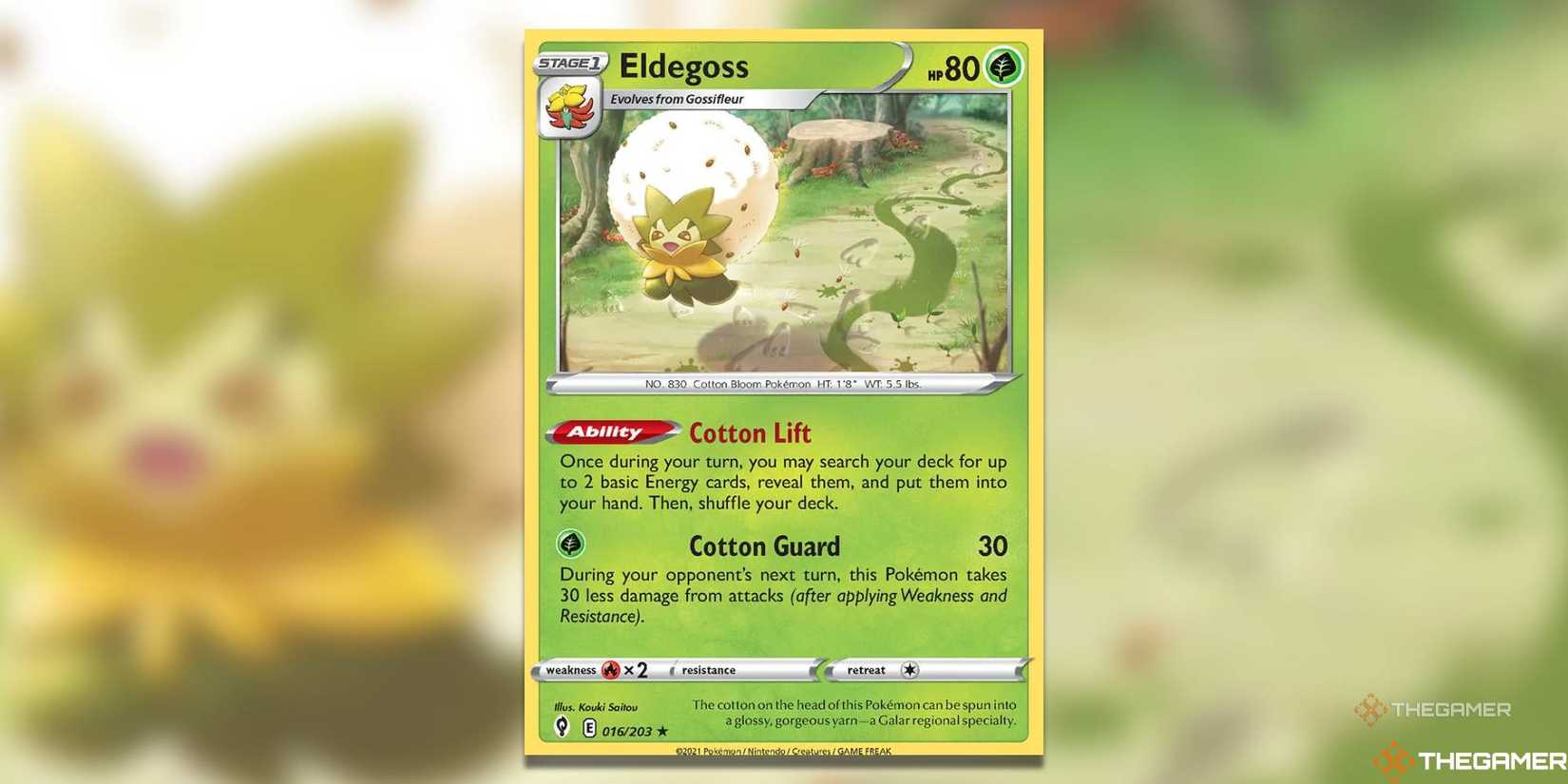 eldegoss pokemon card value - 21/202 - Sword & Shield Pokmon Hit Points80 HP Form Eldegoss 16/203 (Holo) - Pokemon