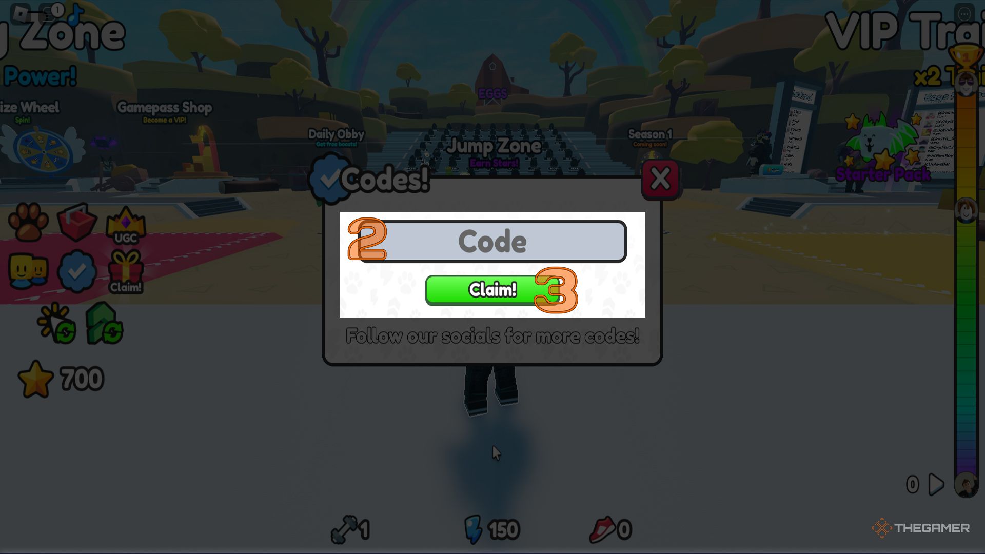 Jump Clicker 2 Codes For Roblox