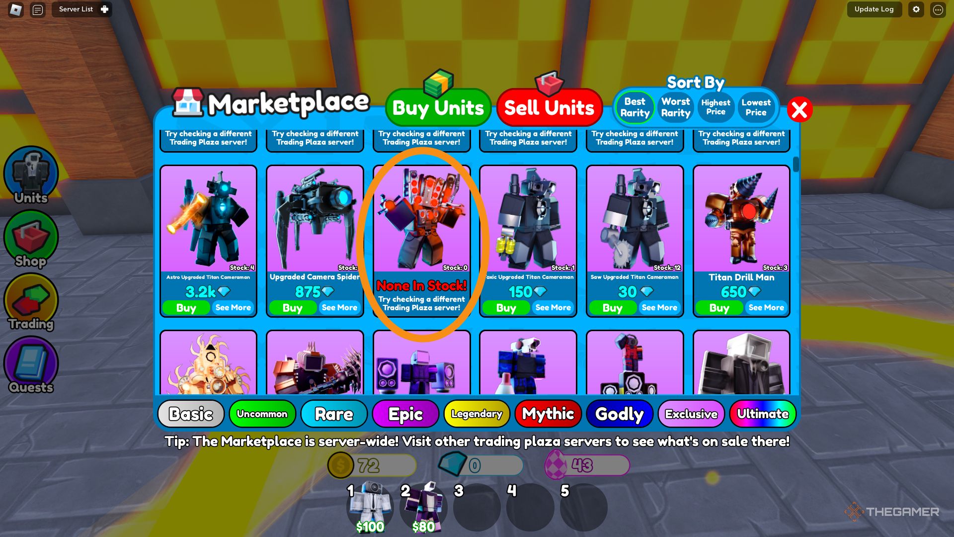 thumbnail image 2 of Roblox Toilet Tower Defense - Hyper Upgraded Titan Speakerman + 1000💎 - FAST CHEAP 2 of 6