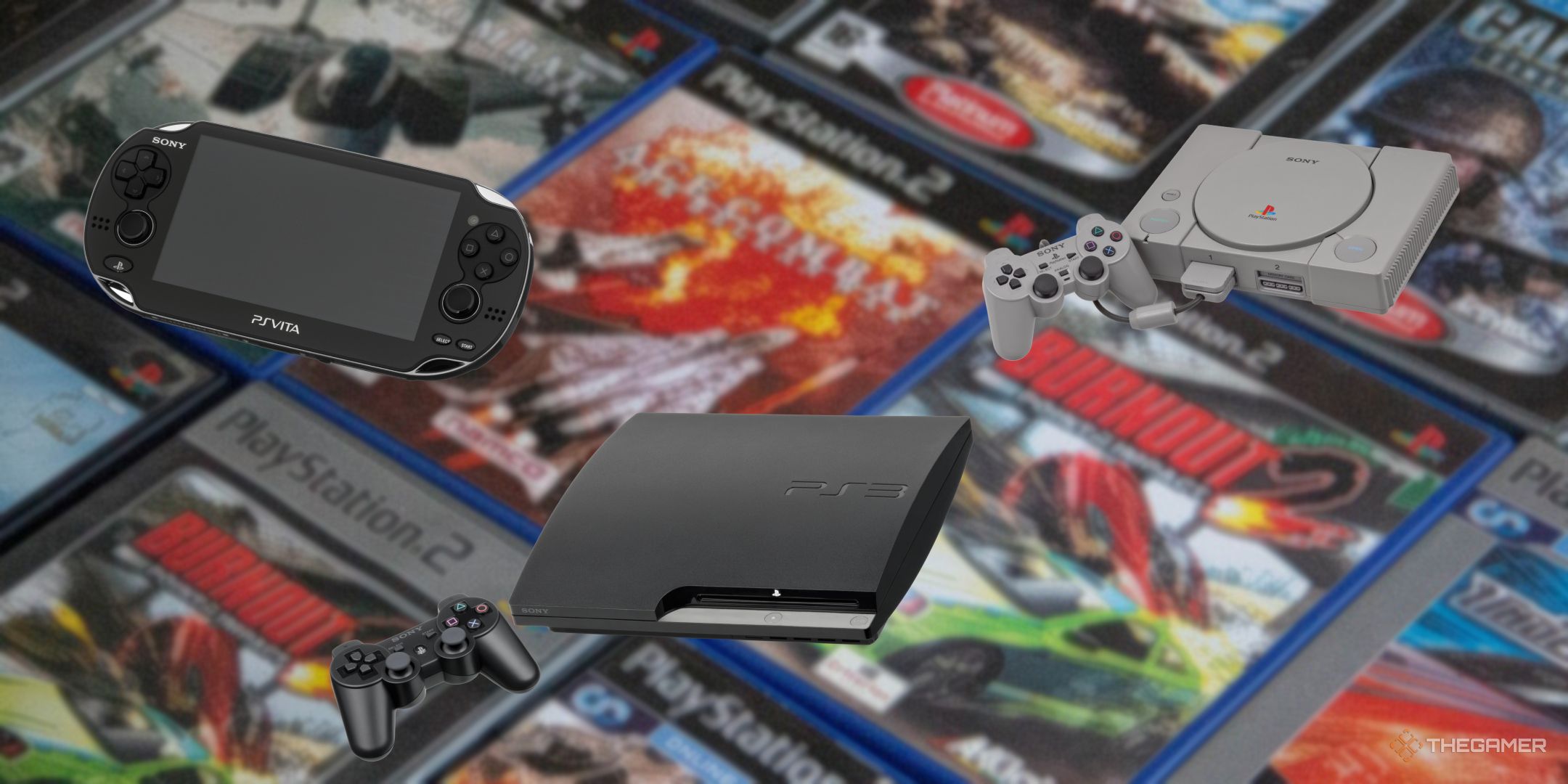 Nintendo DSi PSVITA PS3 PlayStation 2まとめ playstation-consoles-sitting-