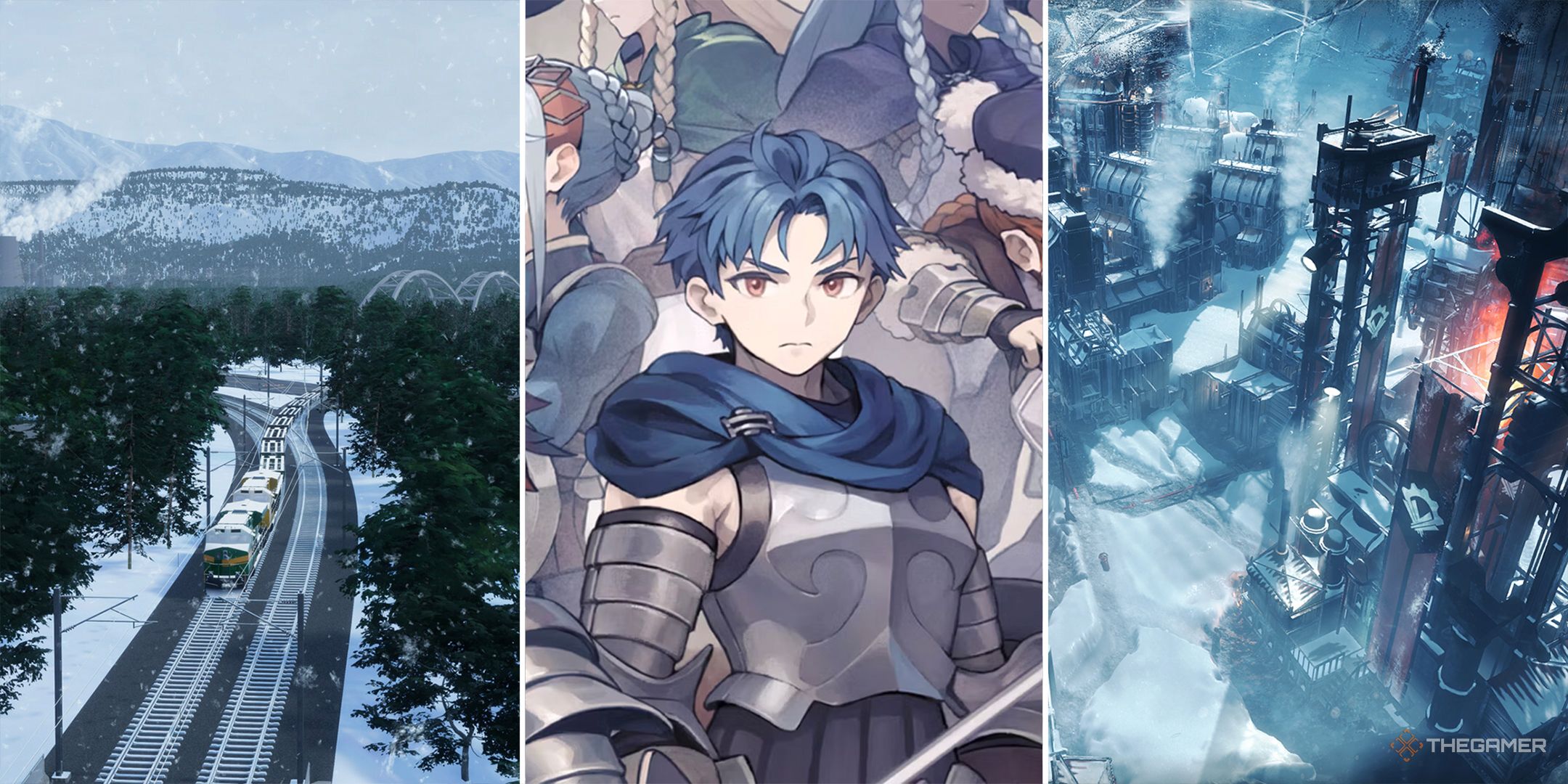 cities skylines 2, unicorn overlord, and frostpunk split