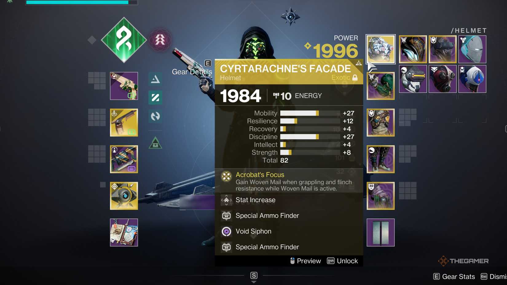 Destiny 2 Exotic Armor Stats And Mods